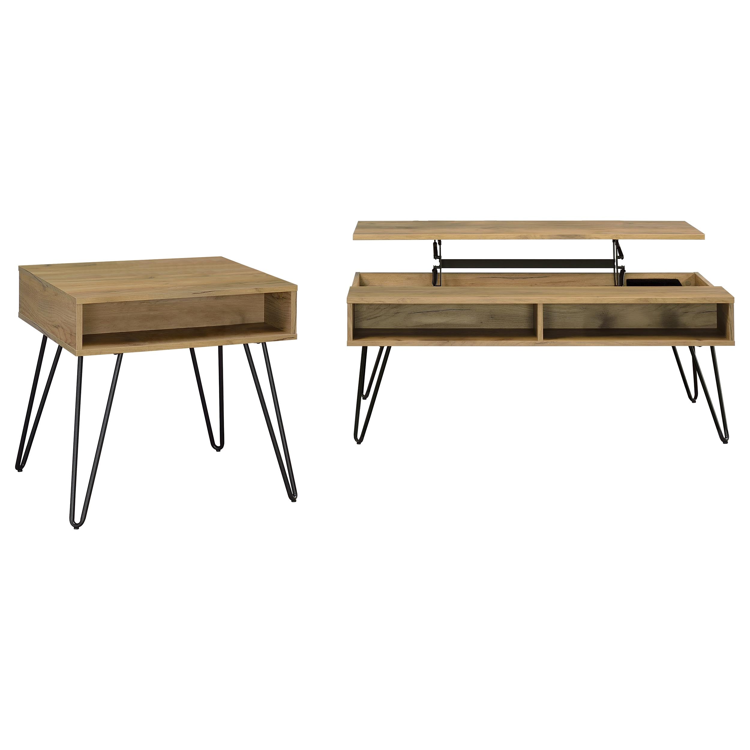 Fanning Lift-Top Coffee Table Set - Luxury Home Furniture (MI)