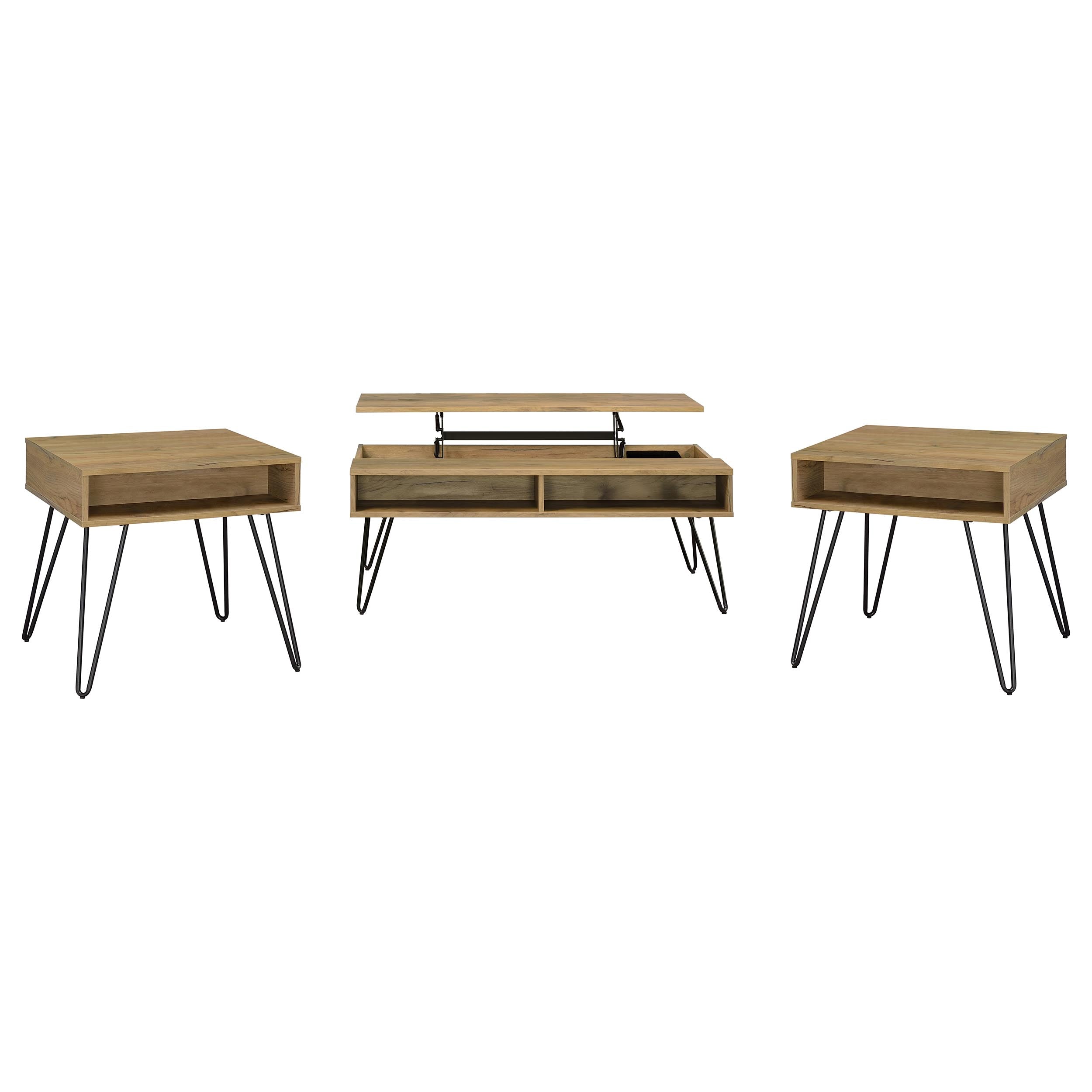 Fanning Lift-Top Coffee Table Set - Luxury Home Furniture (MI)