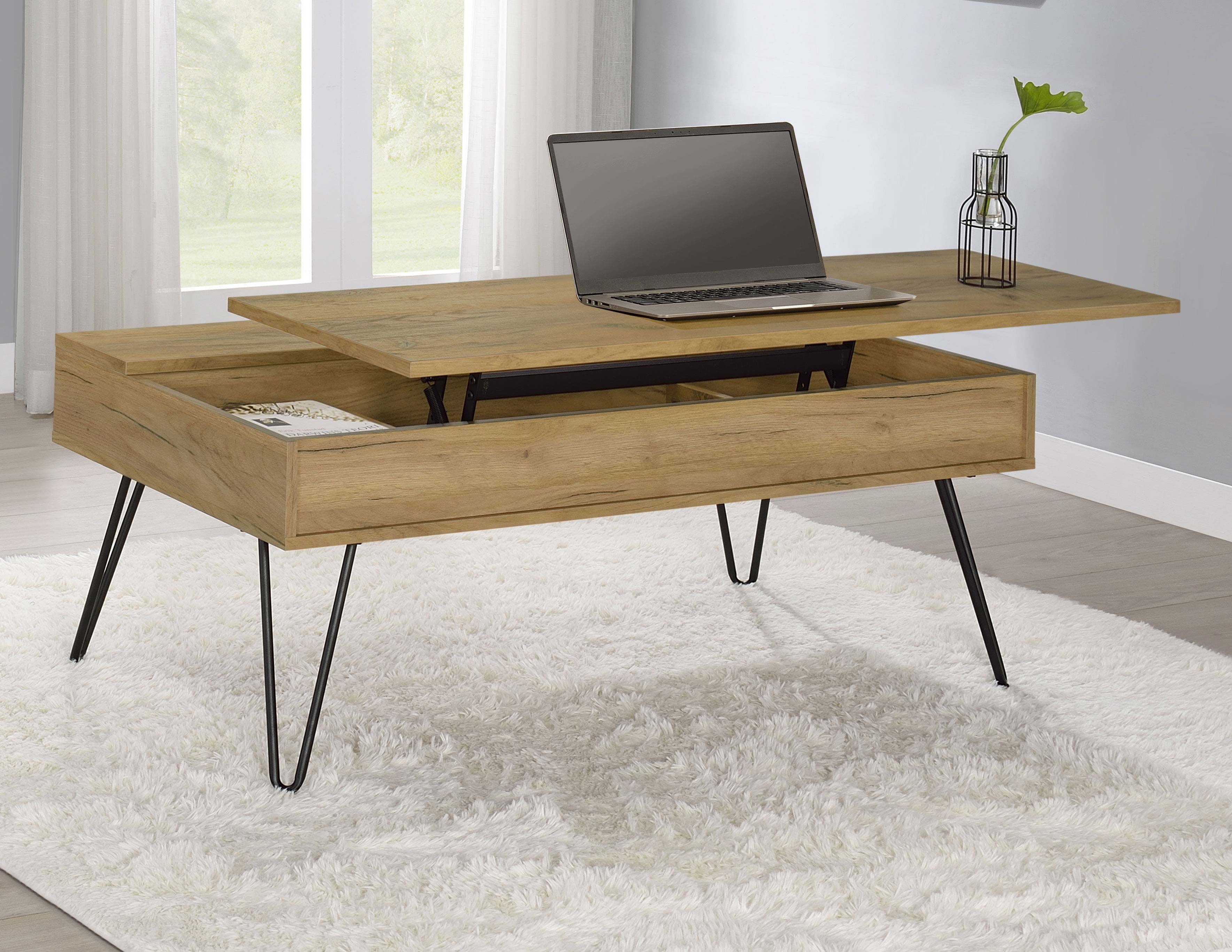 Fanning Lift-Top Coffee Table - Luxury Home Furniture (MI)