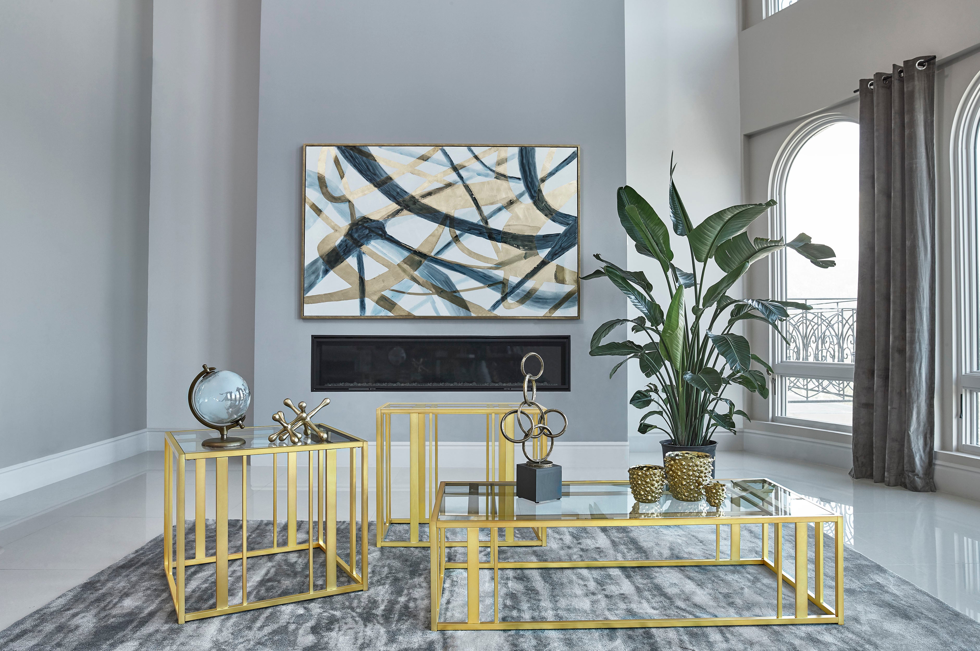 Adri Coffee Table Set - Luxury Home Furniture (MI)