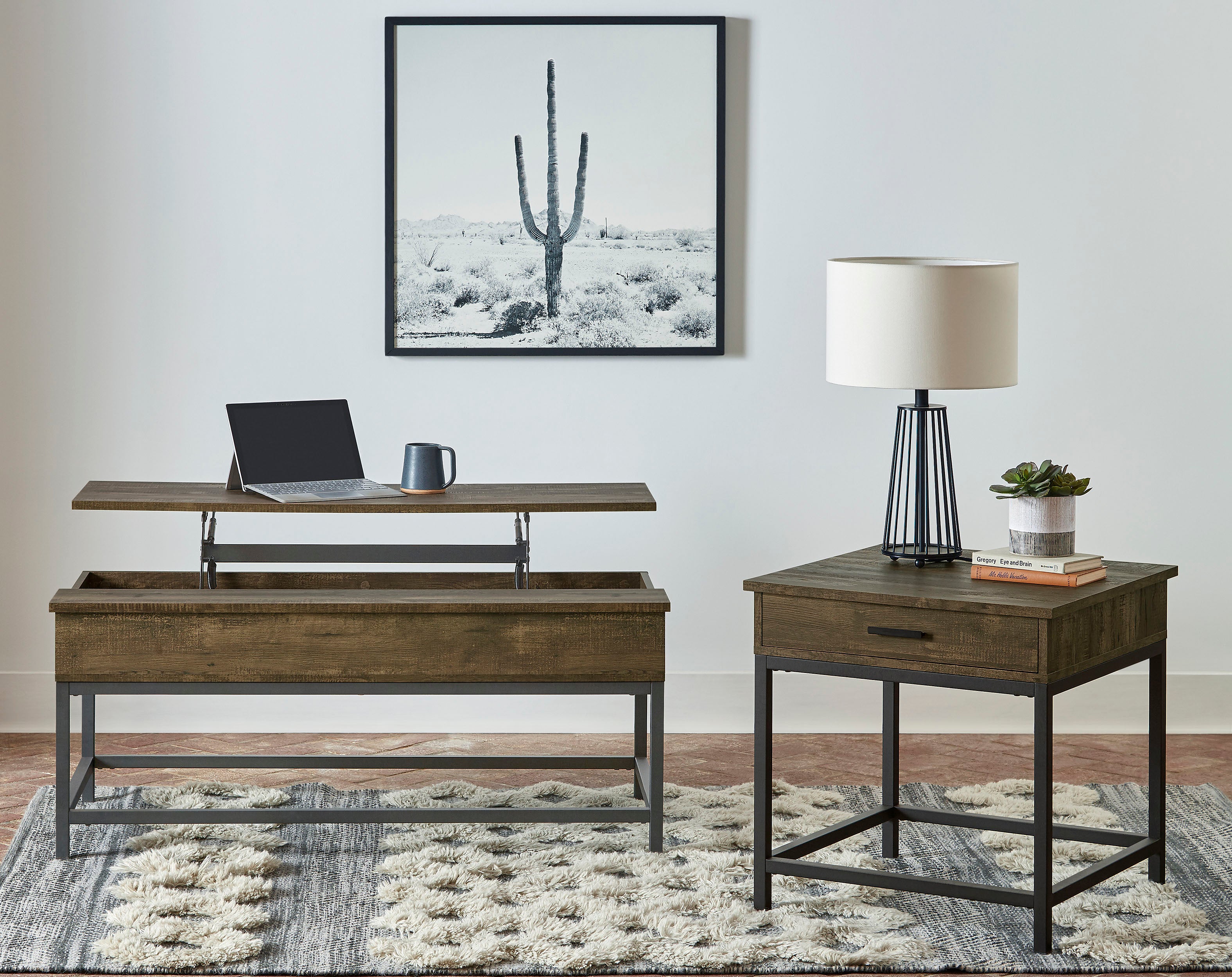 Byers Lift-Top Coffee Table Set - Luxury Home Furniture (MI)