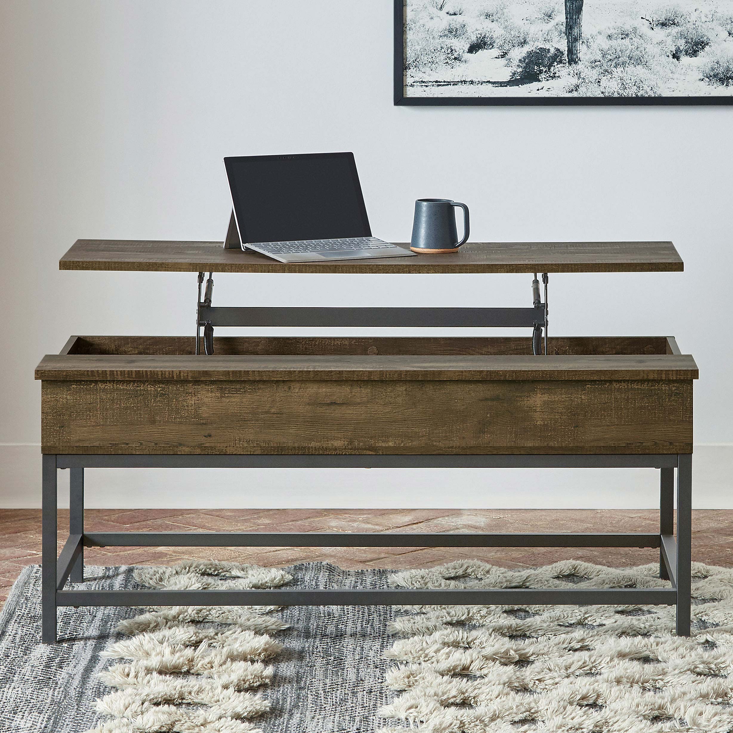 Byers Lift-Top Coffee Table - Luxury Home Furniture (MI)