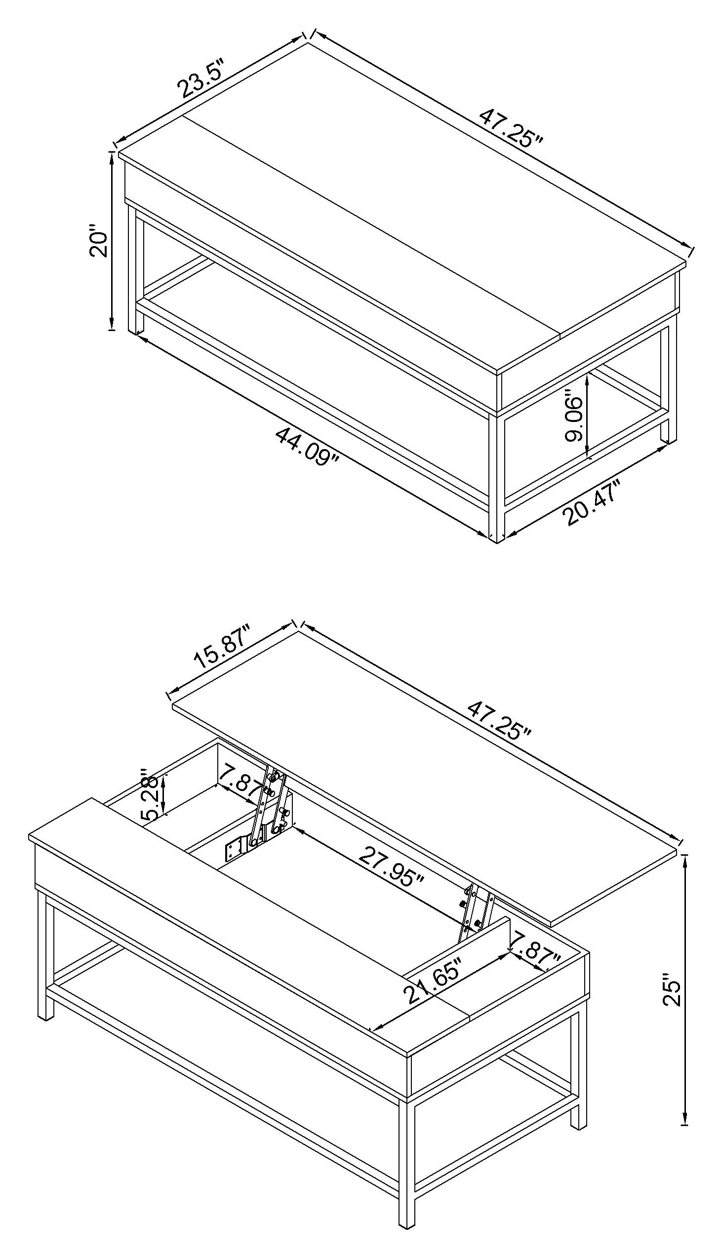 Byers Lift-Top Coffee Table - Luxury Home Furniture (MI)