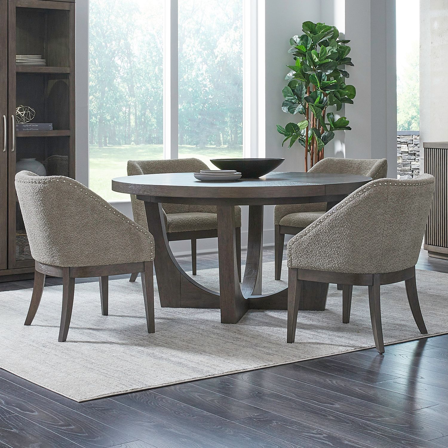 Cascade Falls 5 Piece Pedestal Table Set image