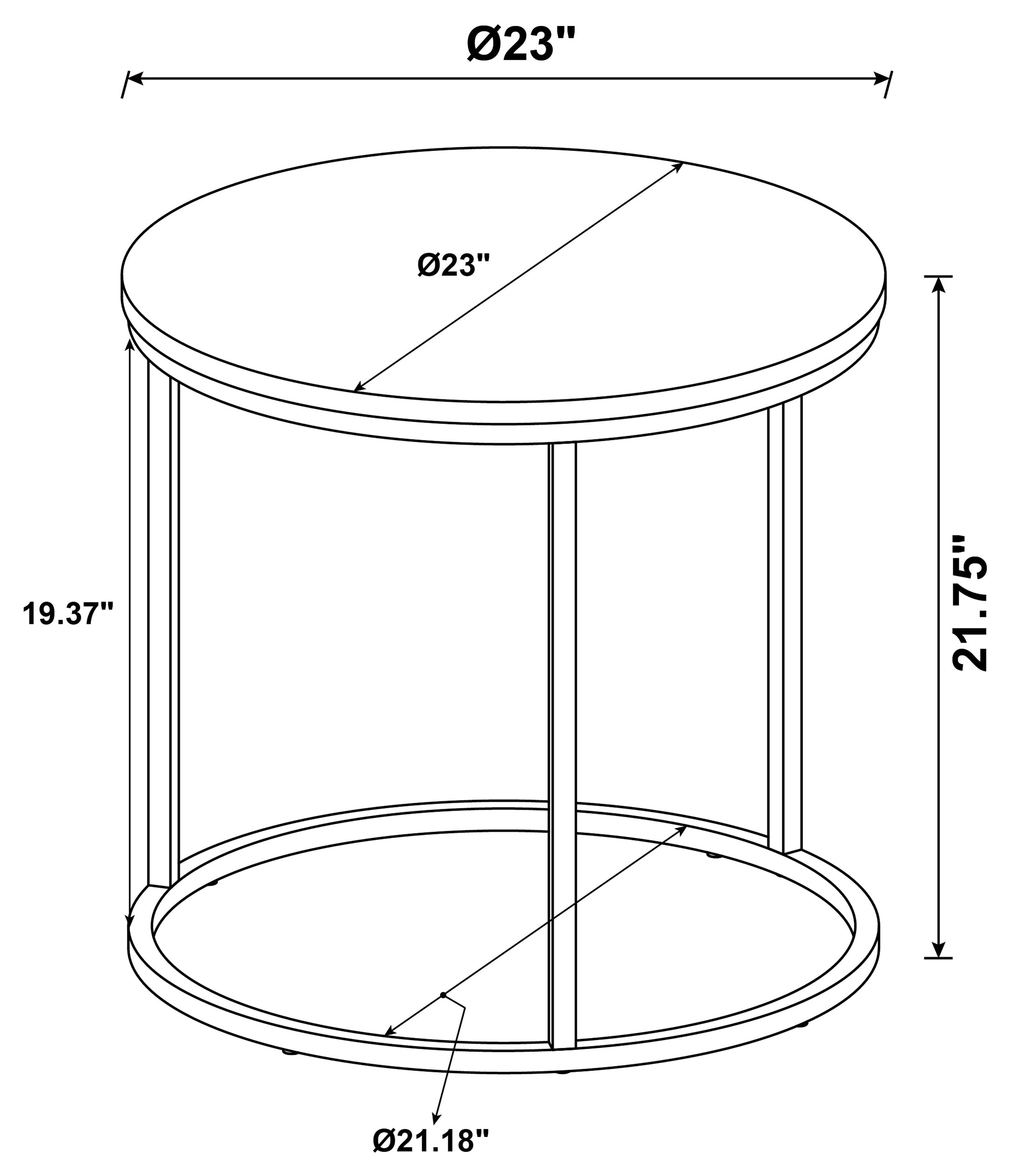 Lainey End Table - Luxury Home Furniture (MI)