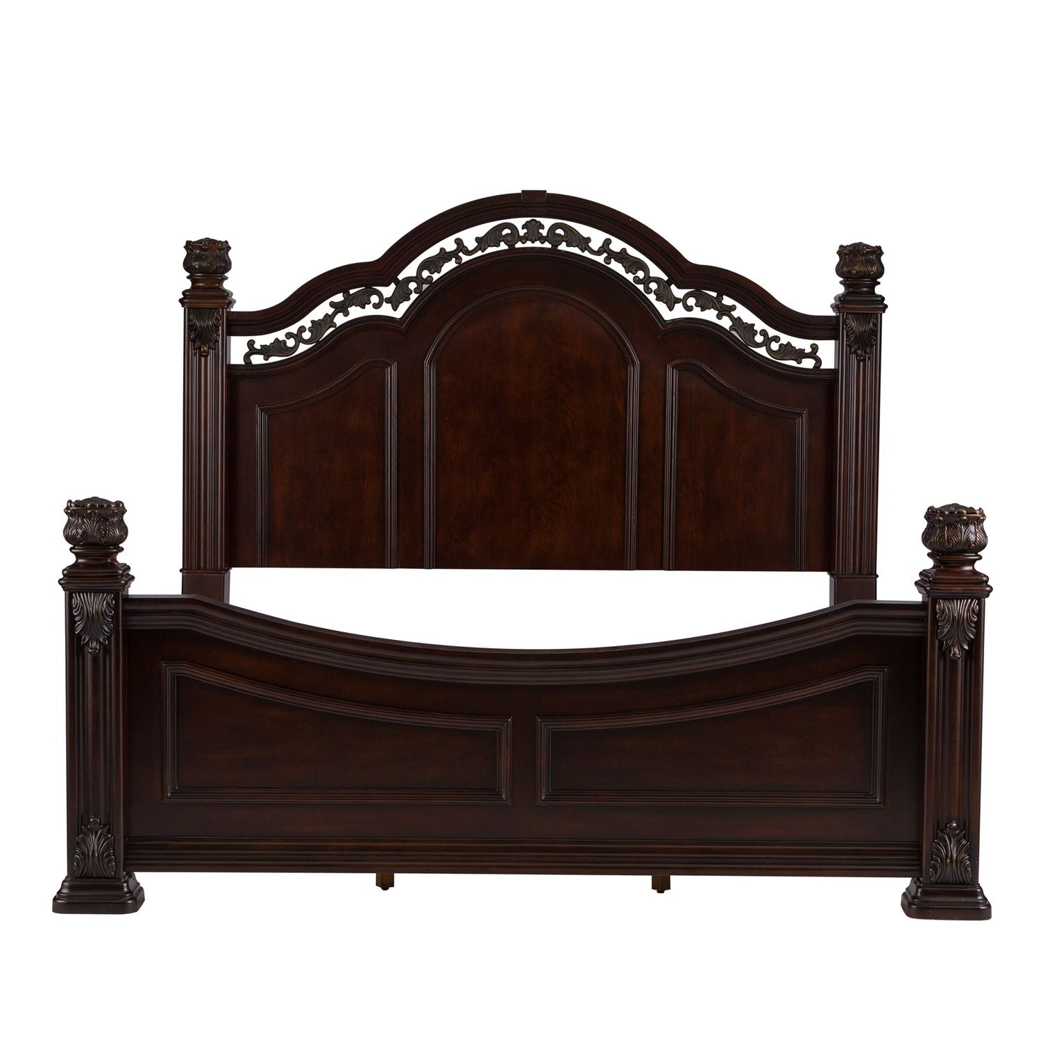 Messina Estates King Poster Bed, Dresser & Mirror, Night Stand