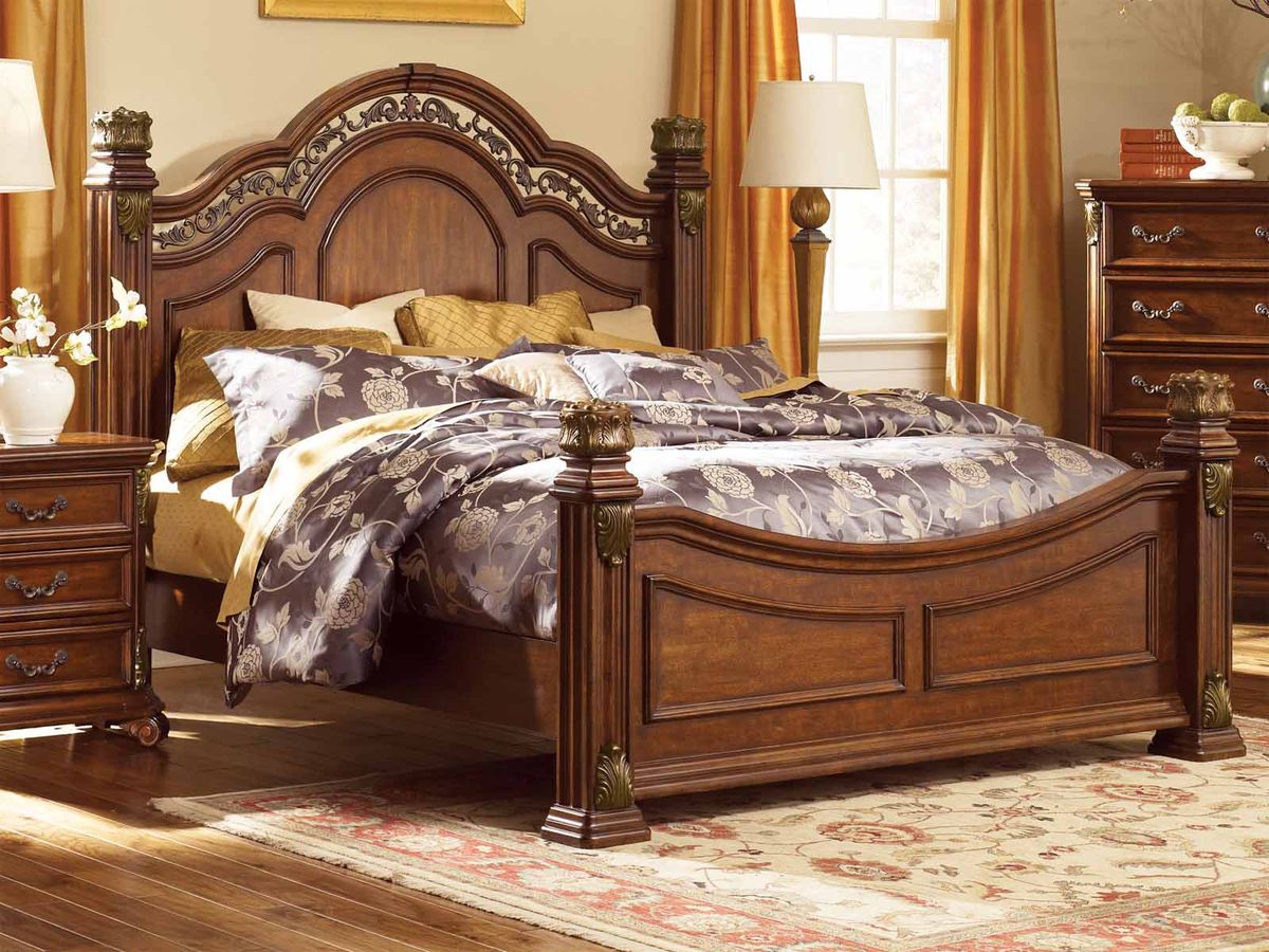 Liberty Furniture Messina Estates Queen Poster Bed - Luxury Home Furniture (MI)