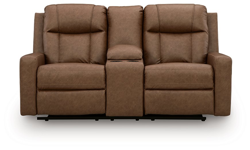 Mackmenville Reclining Loveseat with Console - Luxury Home Furniture (MI)