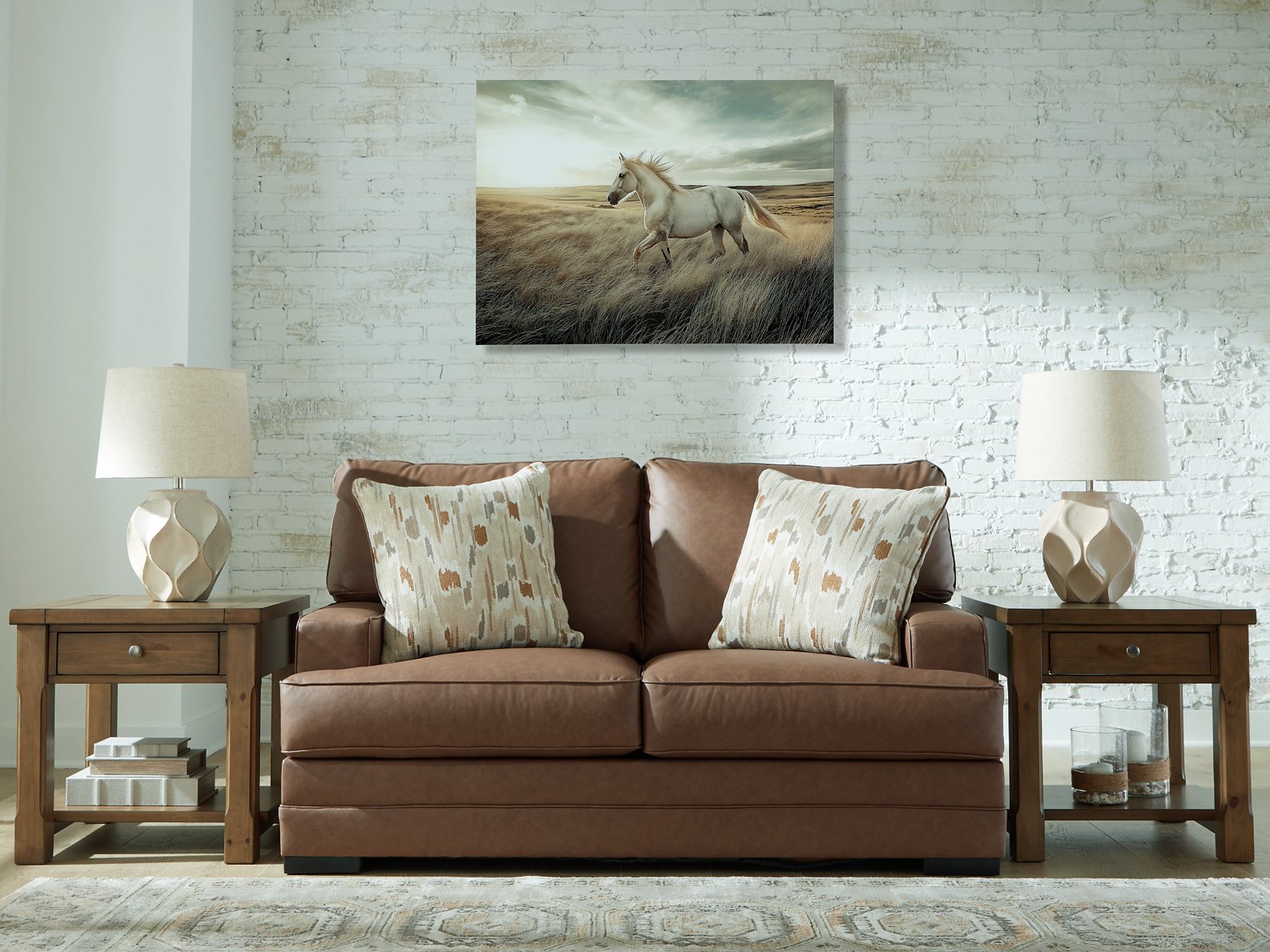 VillaCourt Loveseat - Luxury Home Furniture (MI)