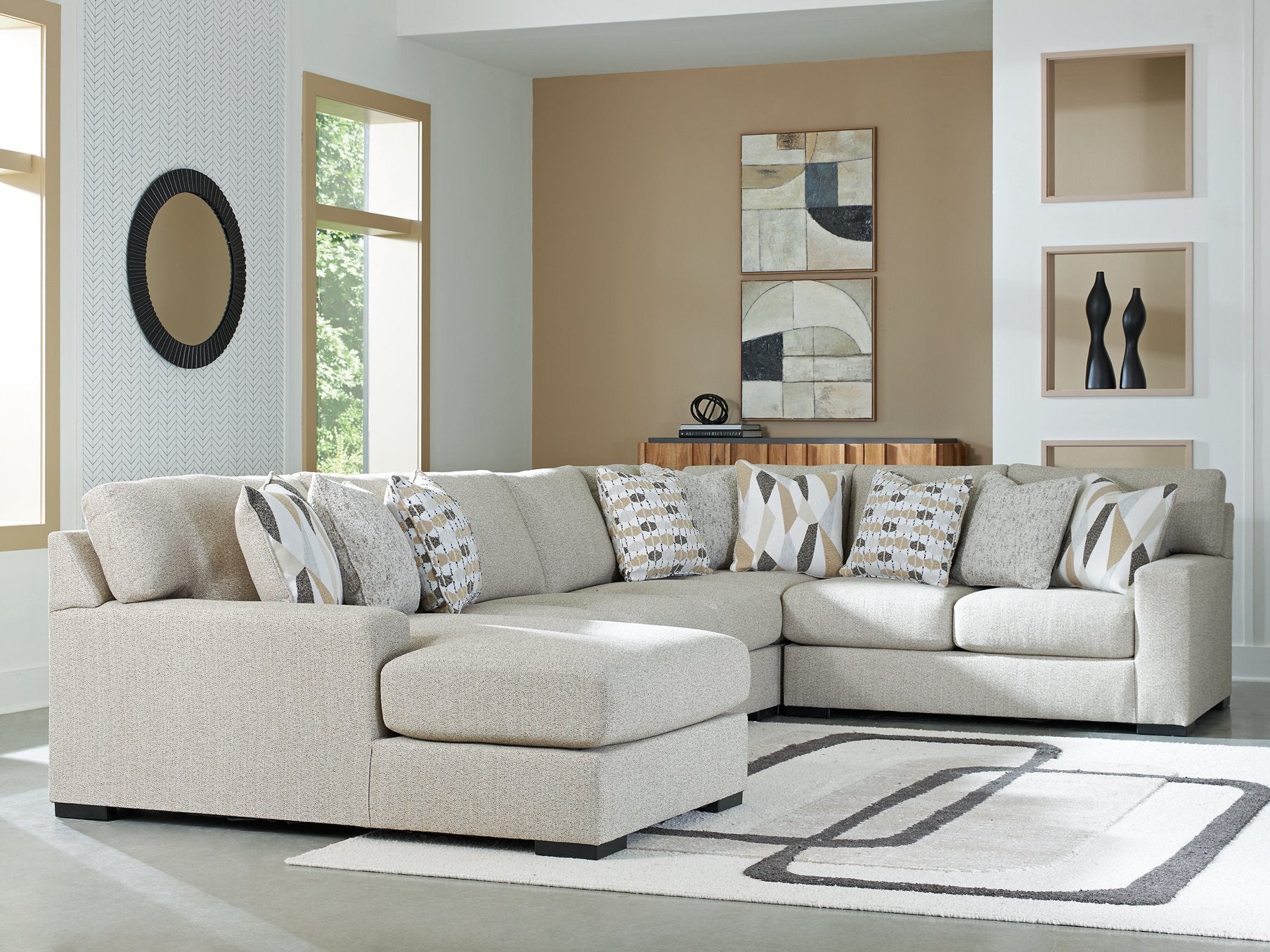 Laurelgrove Sectional with Chaise - Luxury Home Furniture (MI)