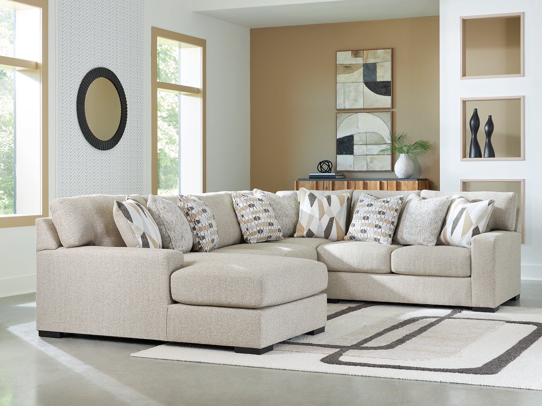 Laurelgrove Sectional with Chaise - Luxury Home Furniture (MI)