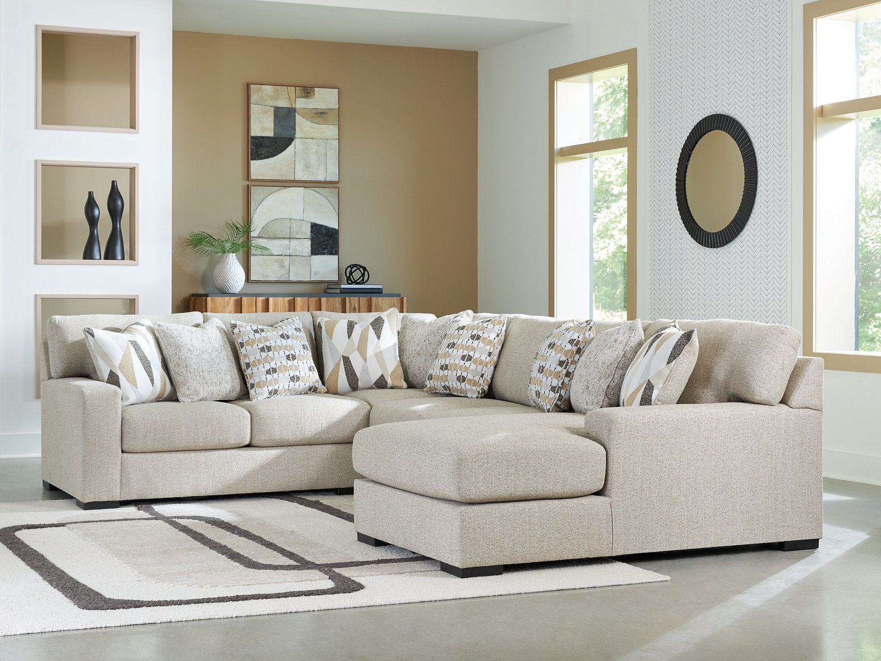 Laurelgrove Sectional with Chaise - Luxury Home Furniture (MI)
