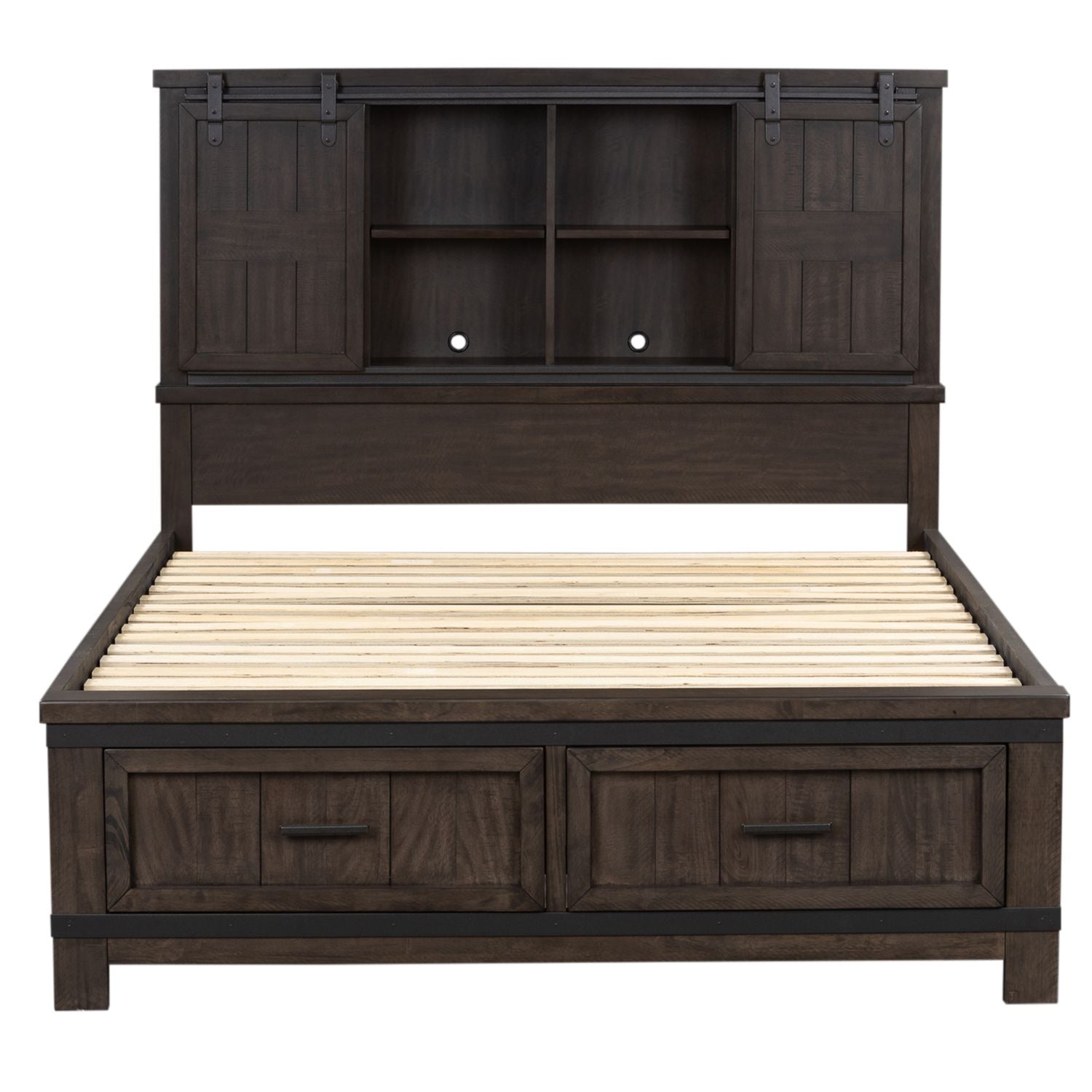 Thornwood Hills Bookcase Bed, Dresser & Mirror, Chest, Night Stand image