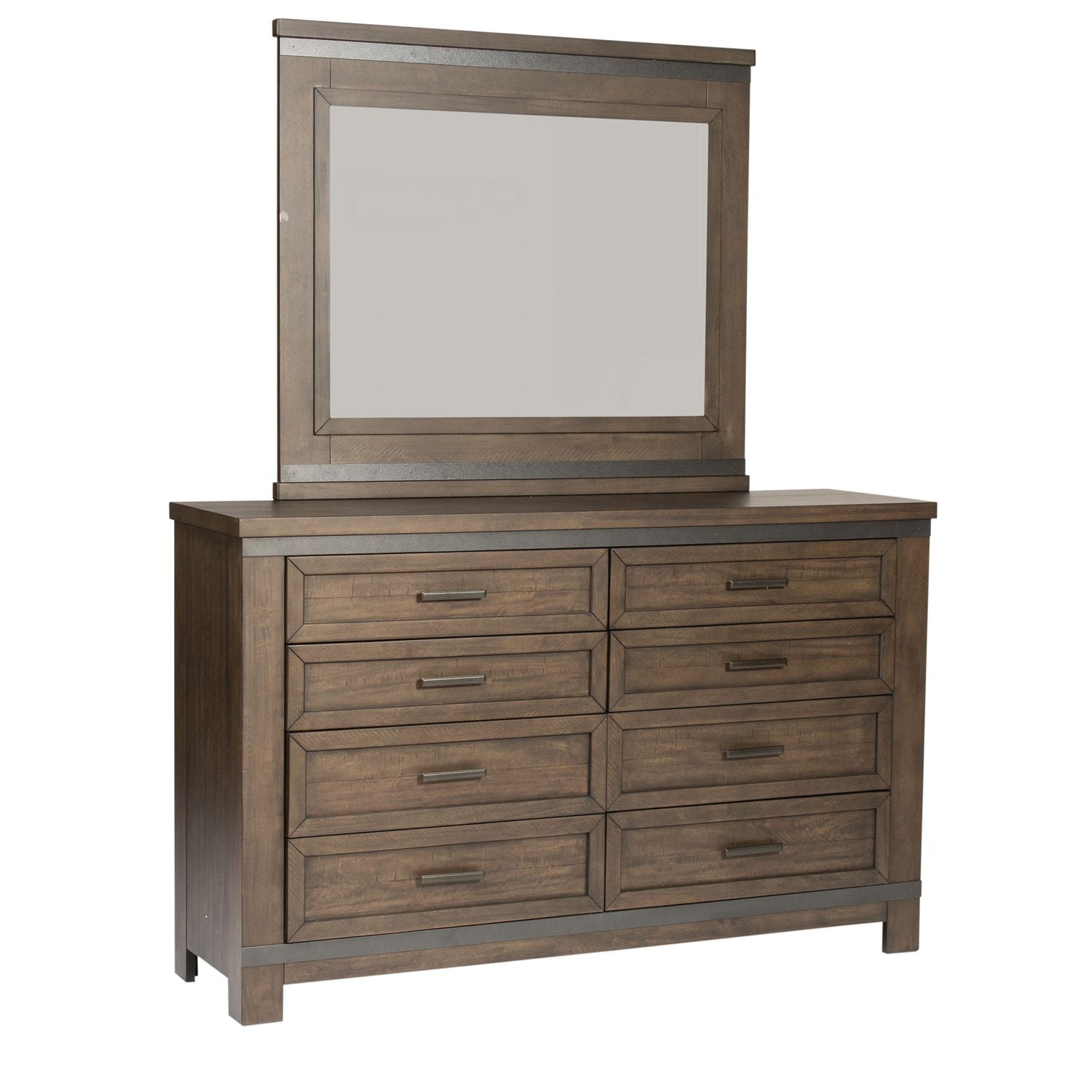 Thornwood Hills Queen Two Sided Storage Bed, Dresser & Mirror, Chest