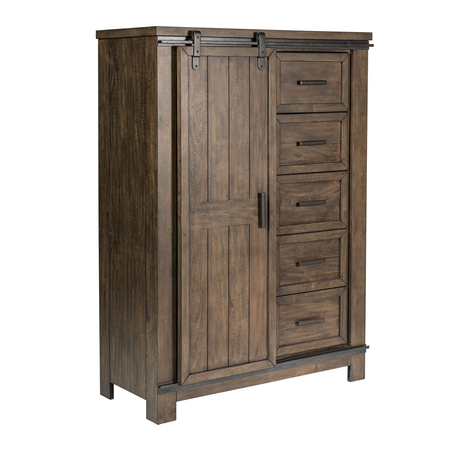 Thornwood Hills Sliding Door Chest in Rock Beaten Gray - Luxury Home Furniture (MI)