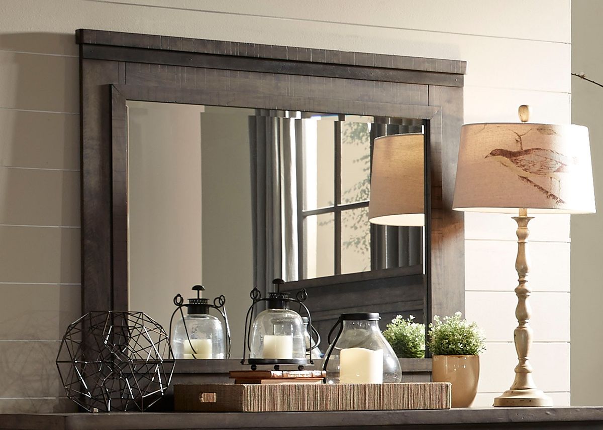 Liberty Thornwood Hills Landscape Mirror in Rock Beaten Gray - Luxury Home Furniture (MI)