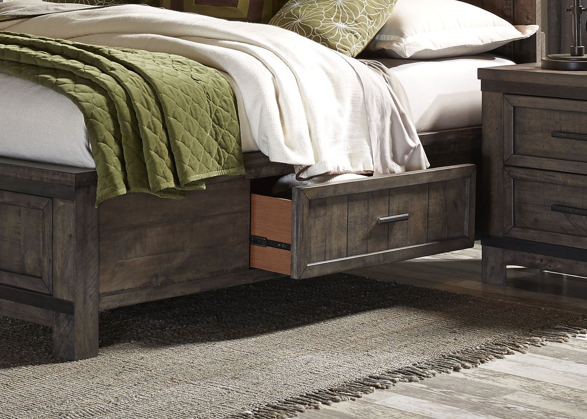 Liberty Thornwood Hills Queen Two Sided Storage Bed in Rock Beaten Gray 759-BR-Q2S - Luxury Home Furniture (MI)