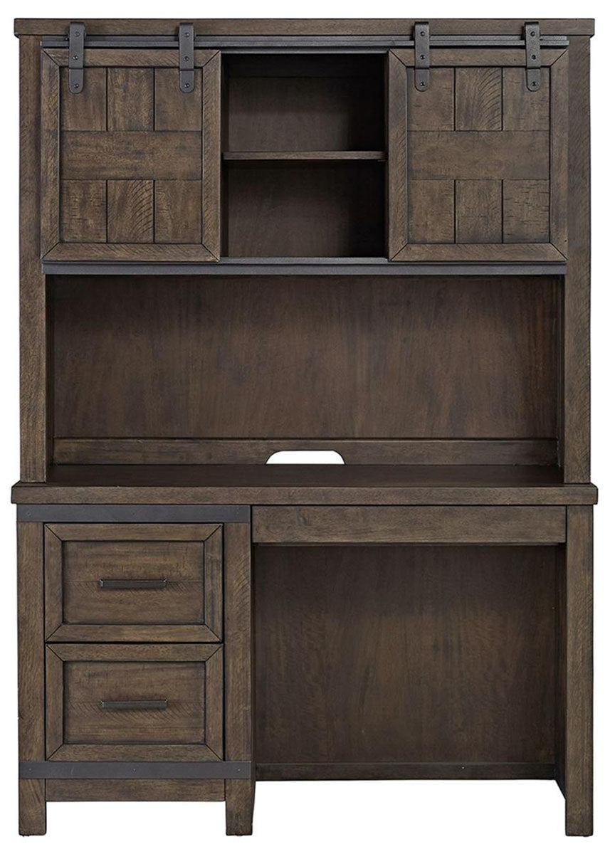 Liberty Furniture Thornwood Hills Student Desk in Rock Beaten Gray