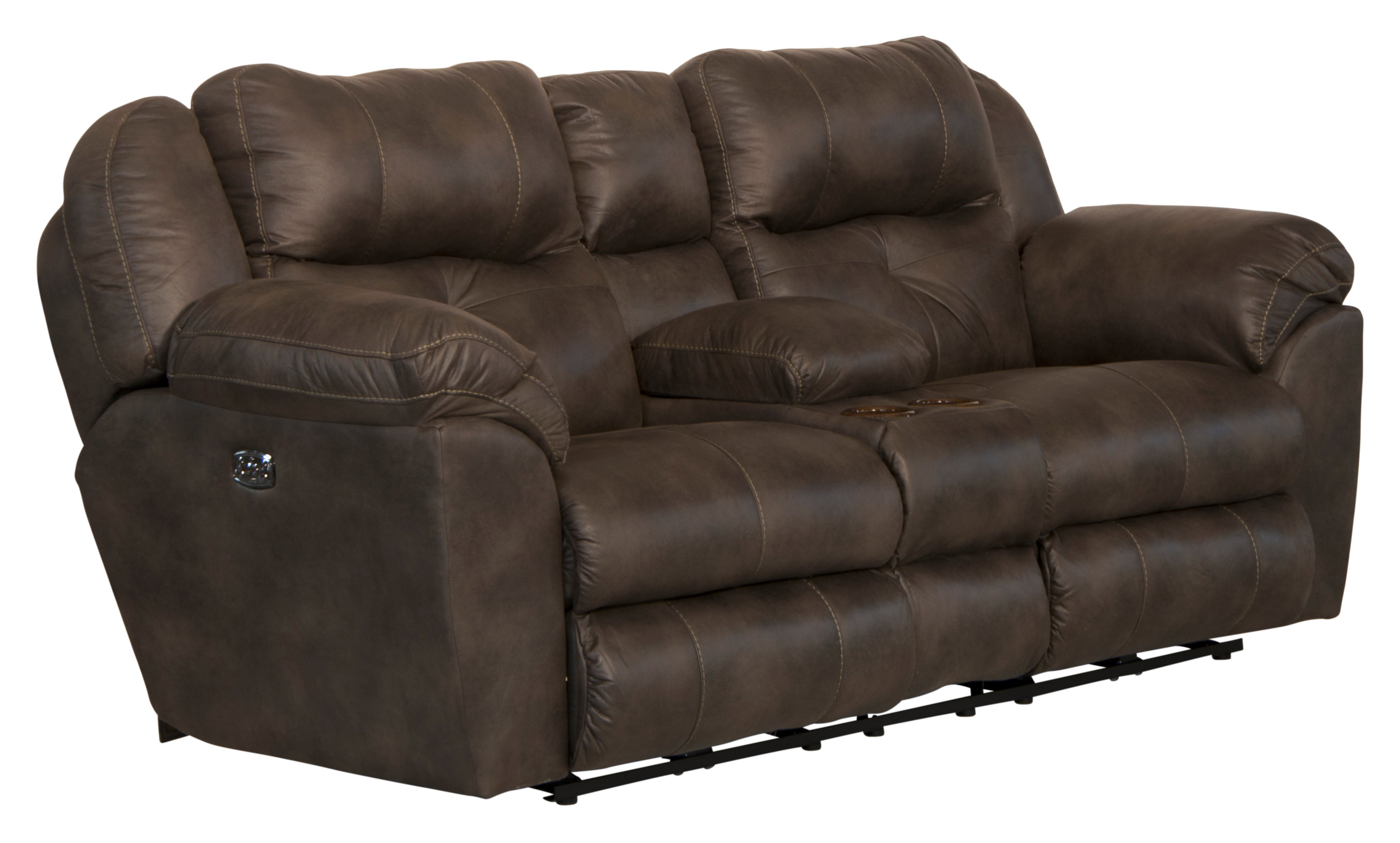 Ferrington Power Headrest w/ Lumbar Power Lay Flat Reclining Loveseat - Luxury Home Furniture (MI)