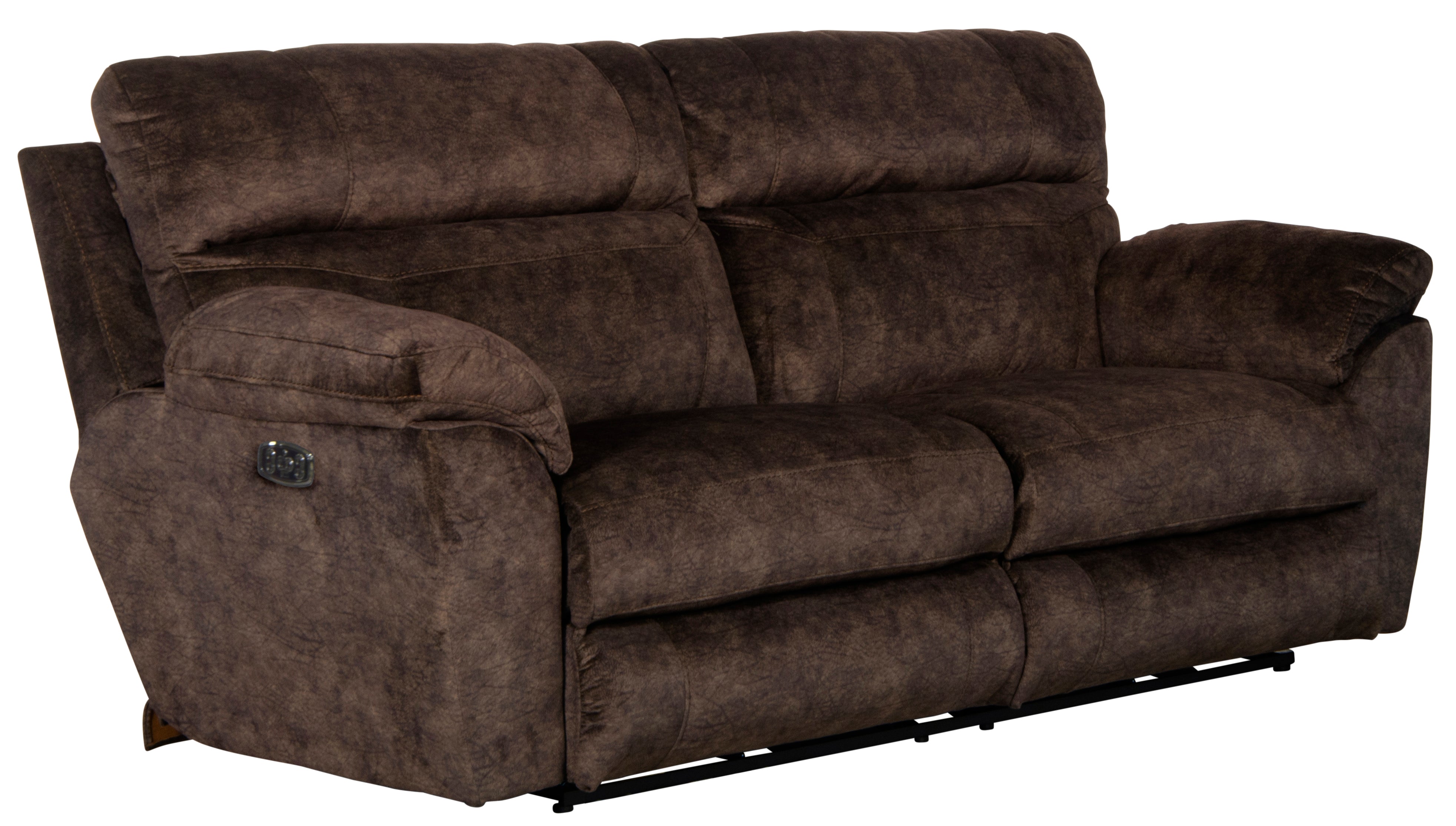 Sedona Pwr Hdrst w/Lumbar Lay Flt Rcl Cnsl Loveseat w/Stg & Cphldrs - Luxury Home Furniture (MI)