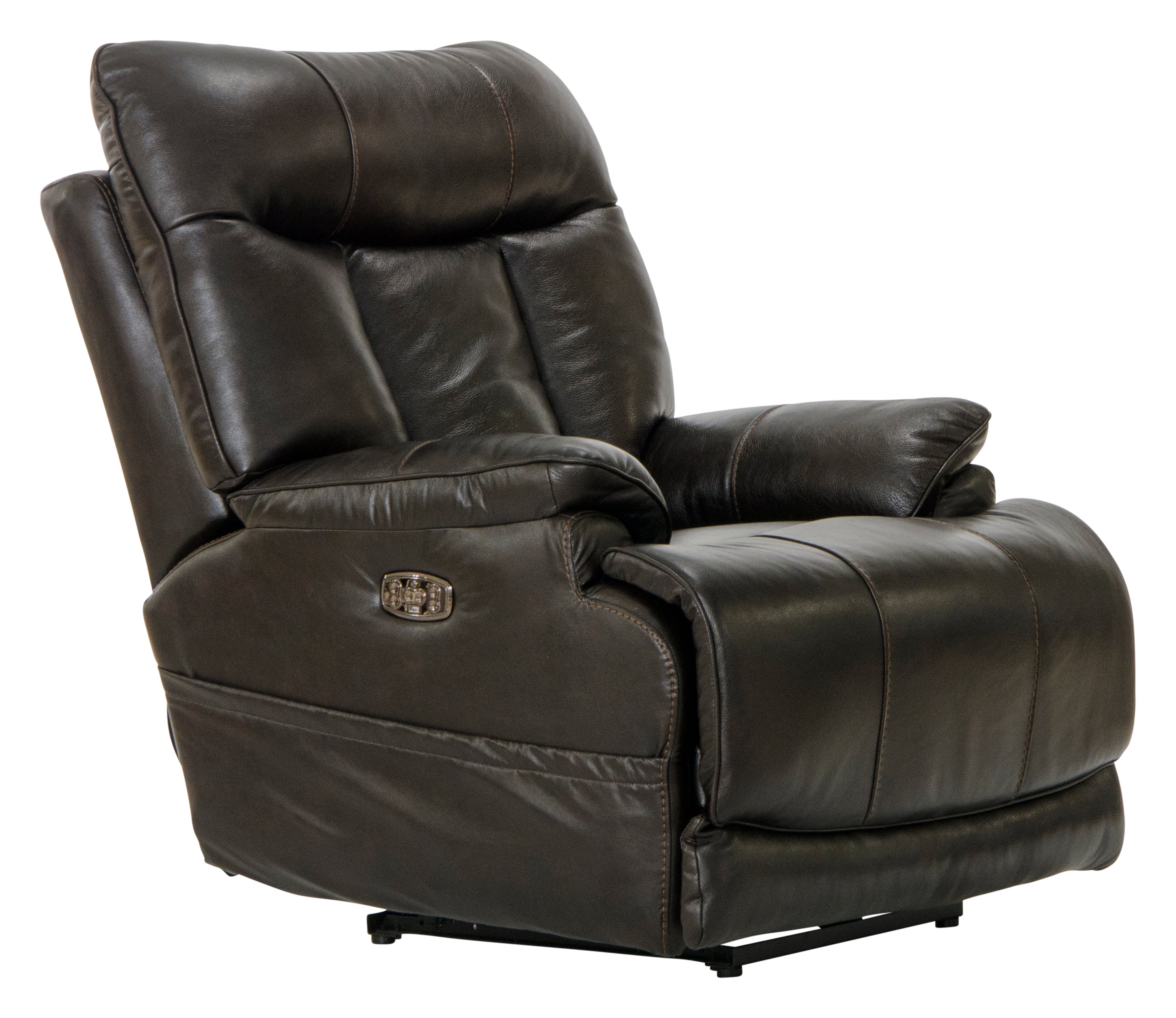 Naples Pwr Headrest w/Lumbar Pwr Lay Flat Recliner w/Ext Ottoman - Luxury Home Furniture (MI)