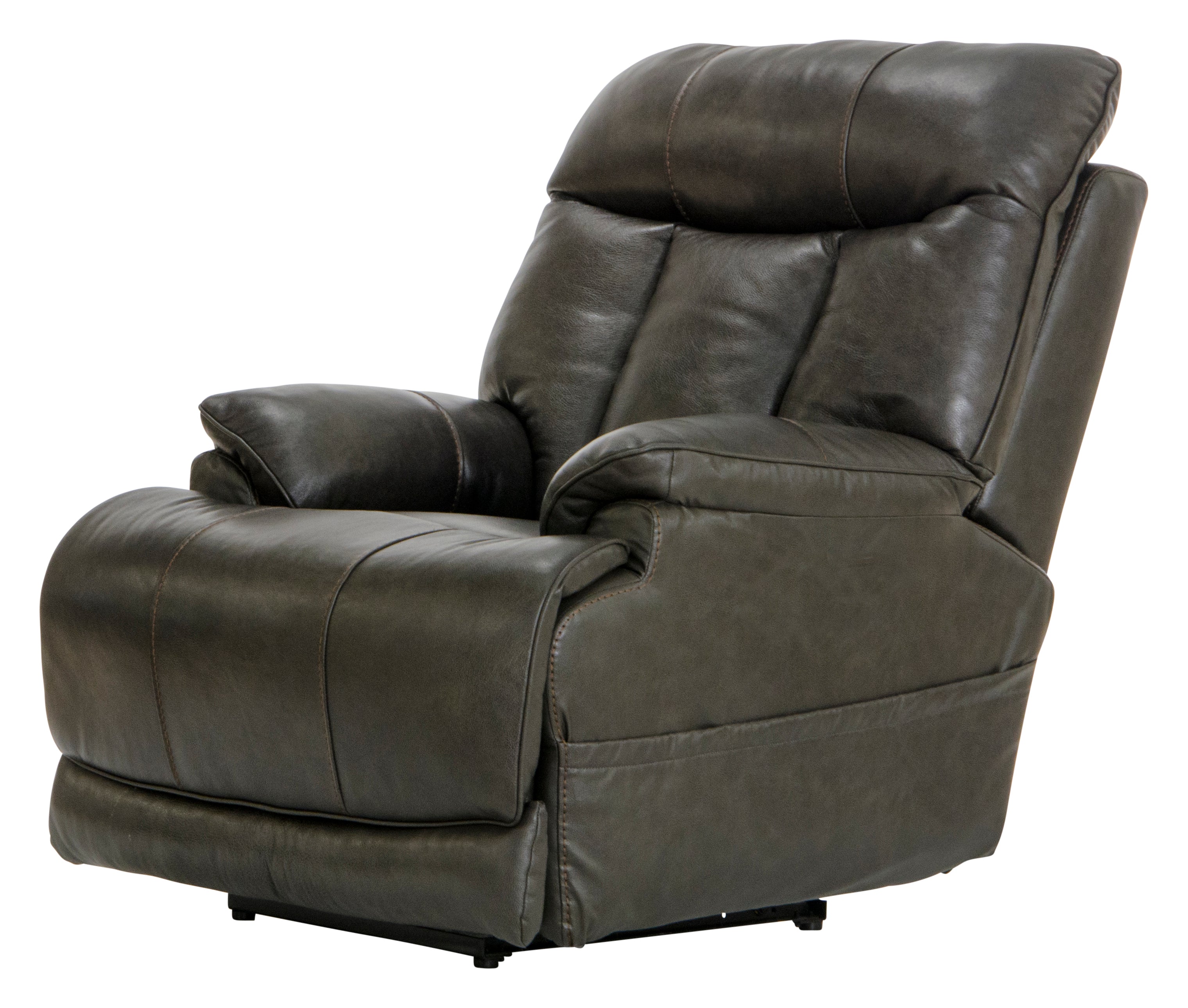 Naples Pwr Headrest w/Lumbar Pwr Lay Flat Recliner w/Ext Ottoman - Luxury Home Furniture (MI)