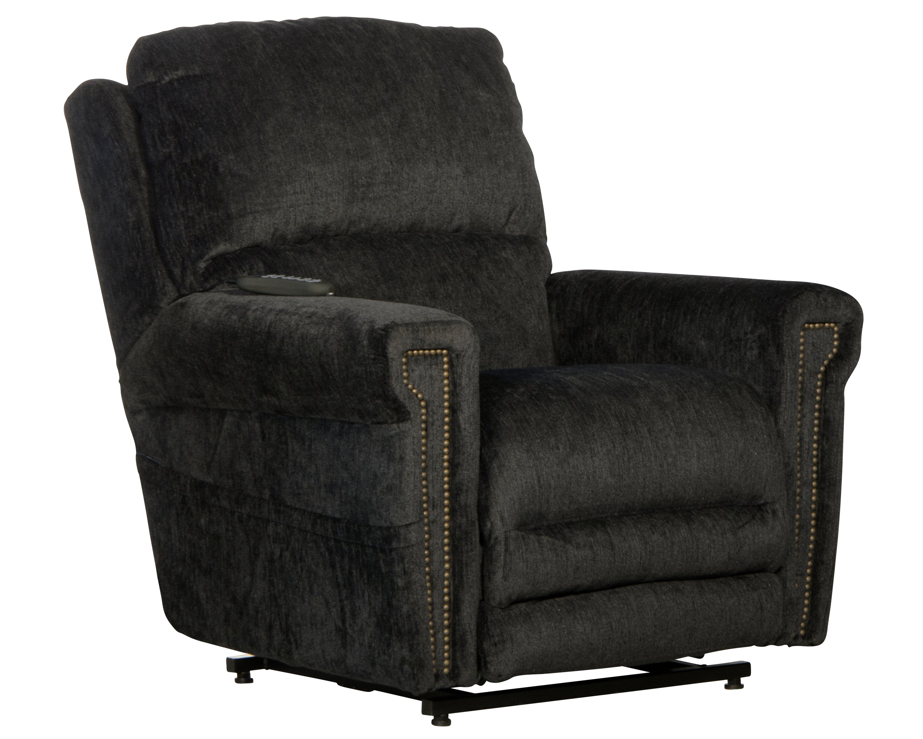 Warner Power Headrest w/Lumbar Power Lay Flat Recliner - Luxury Home Furniture (MI)