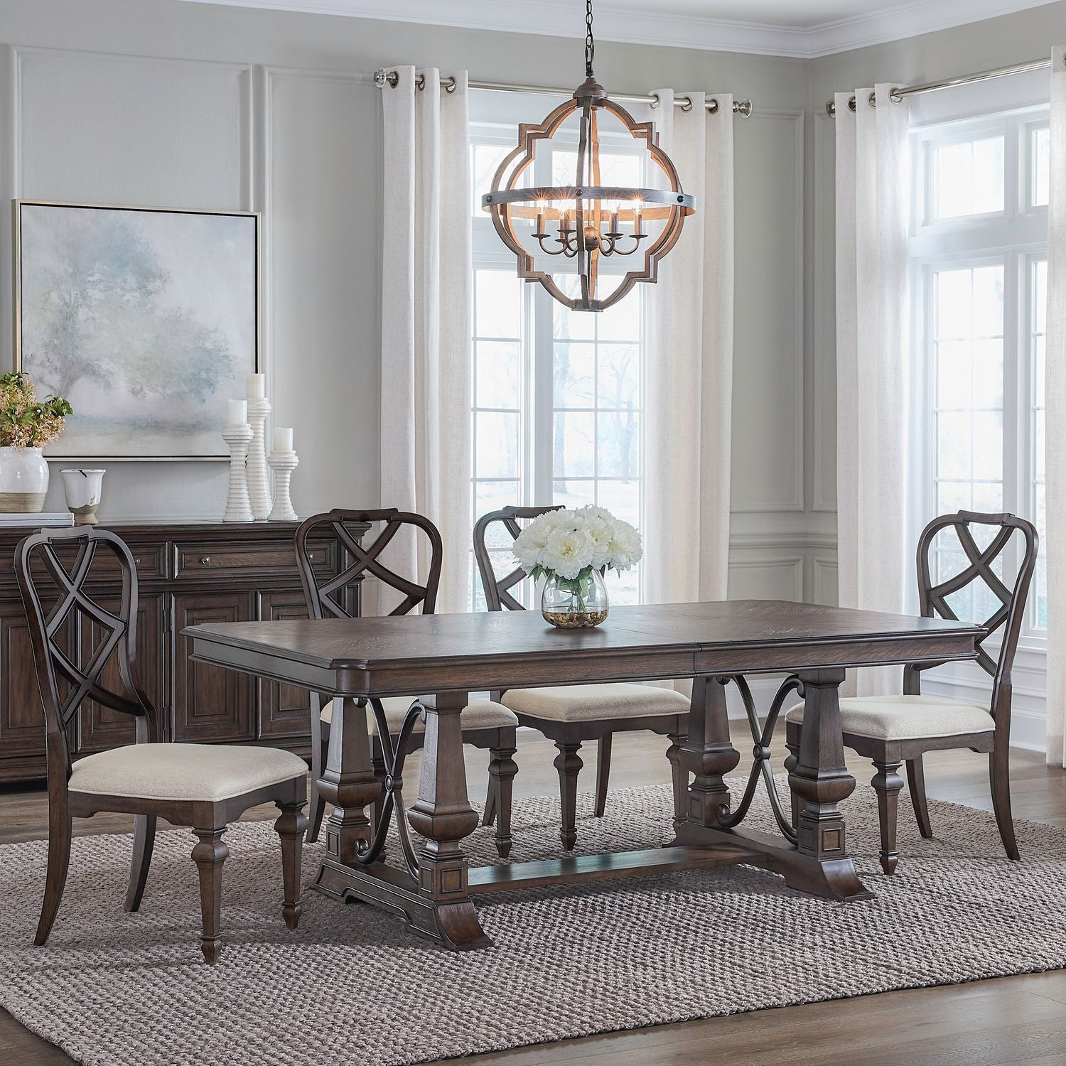 Provence Park 5 Piece Trestle Table Set image