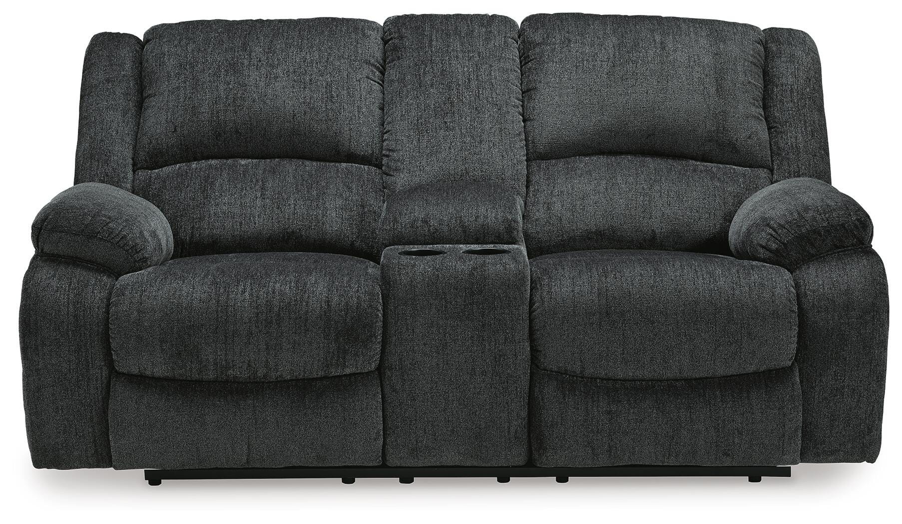 Draycoll Reclining Loveseat with Console - Luxury Home Furniture (MI)