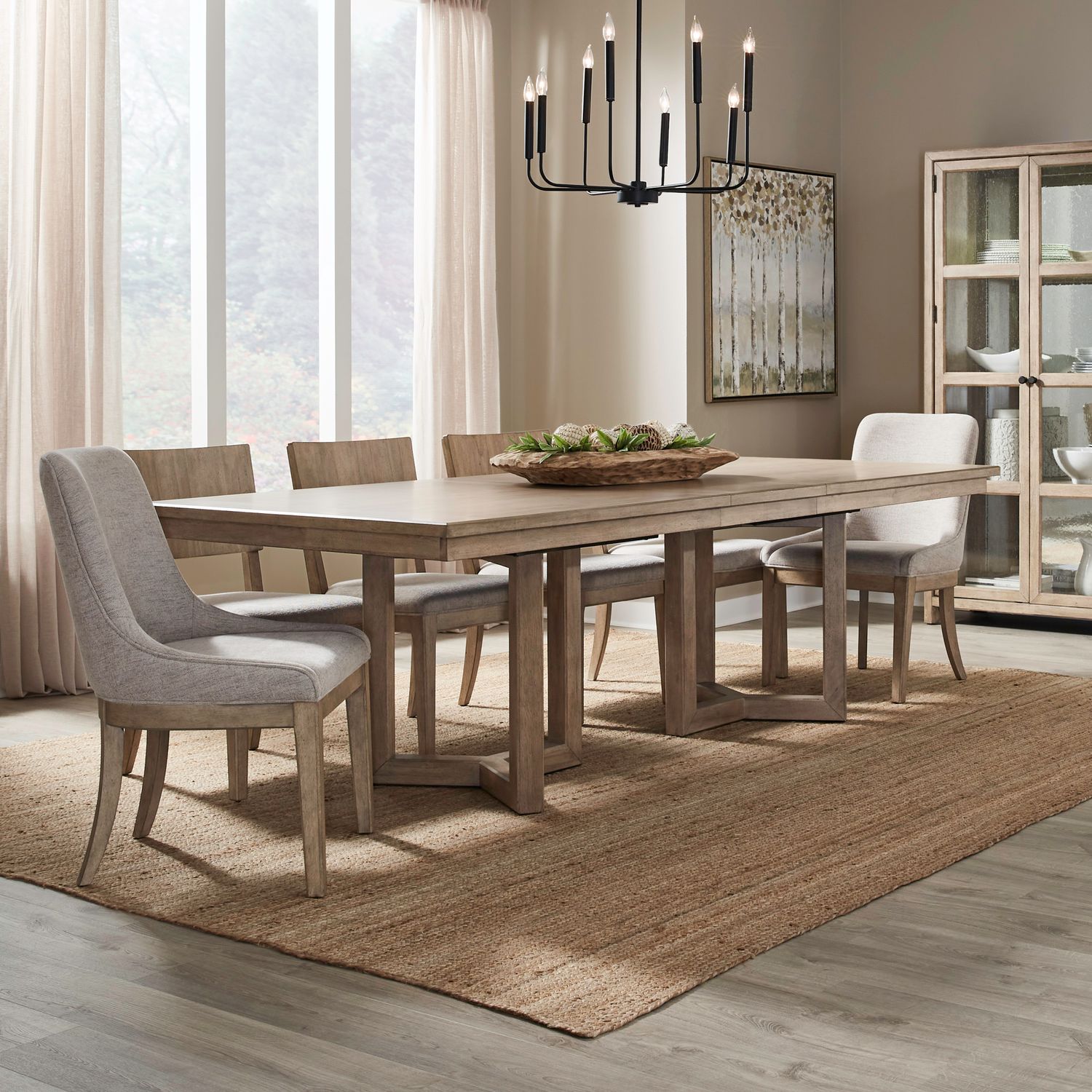 Proximity Place Alt 7 Piece Double Pedestal Table Set image