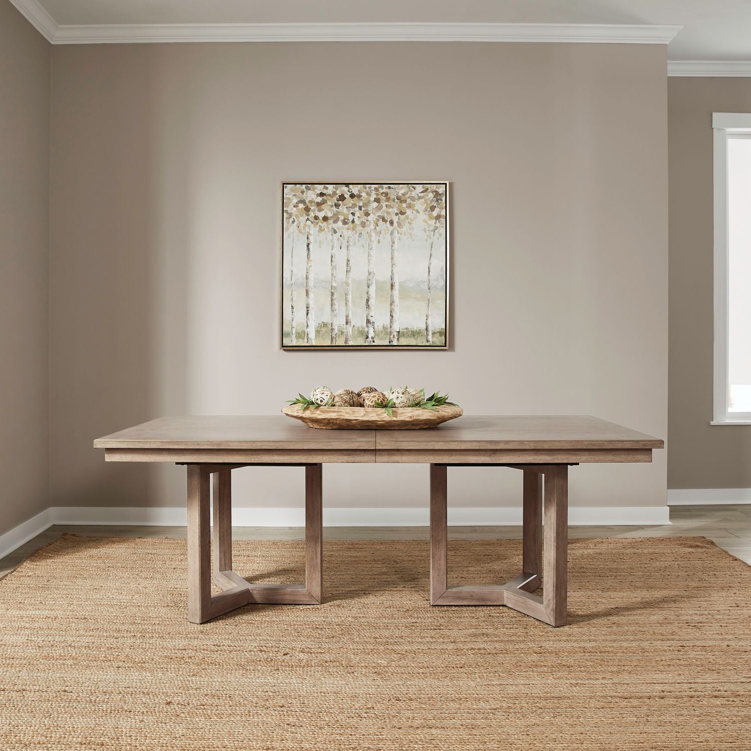 Proximity Place Double Pedestal Table Set - Luxury Home Furniture (MI)
