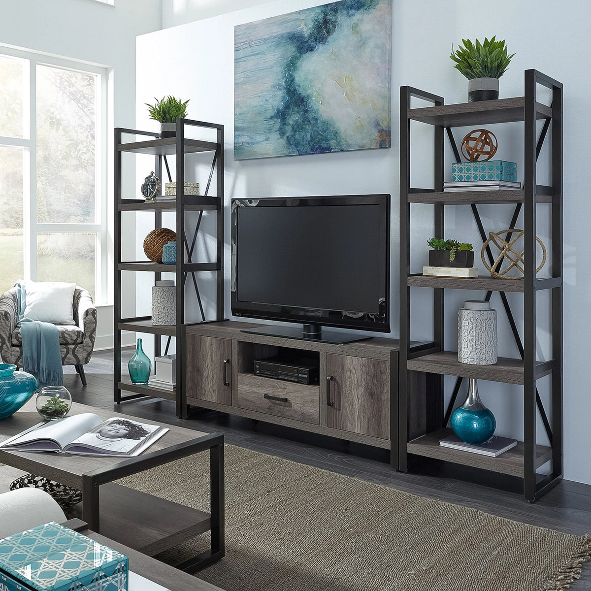Tanners Creek Opt Entertainment Center w Piers image