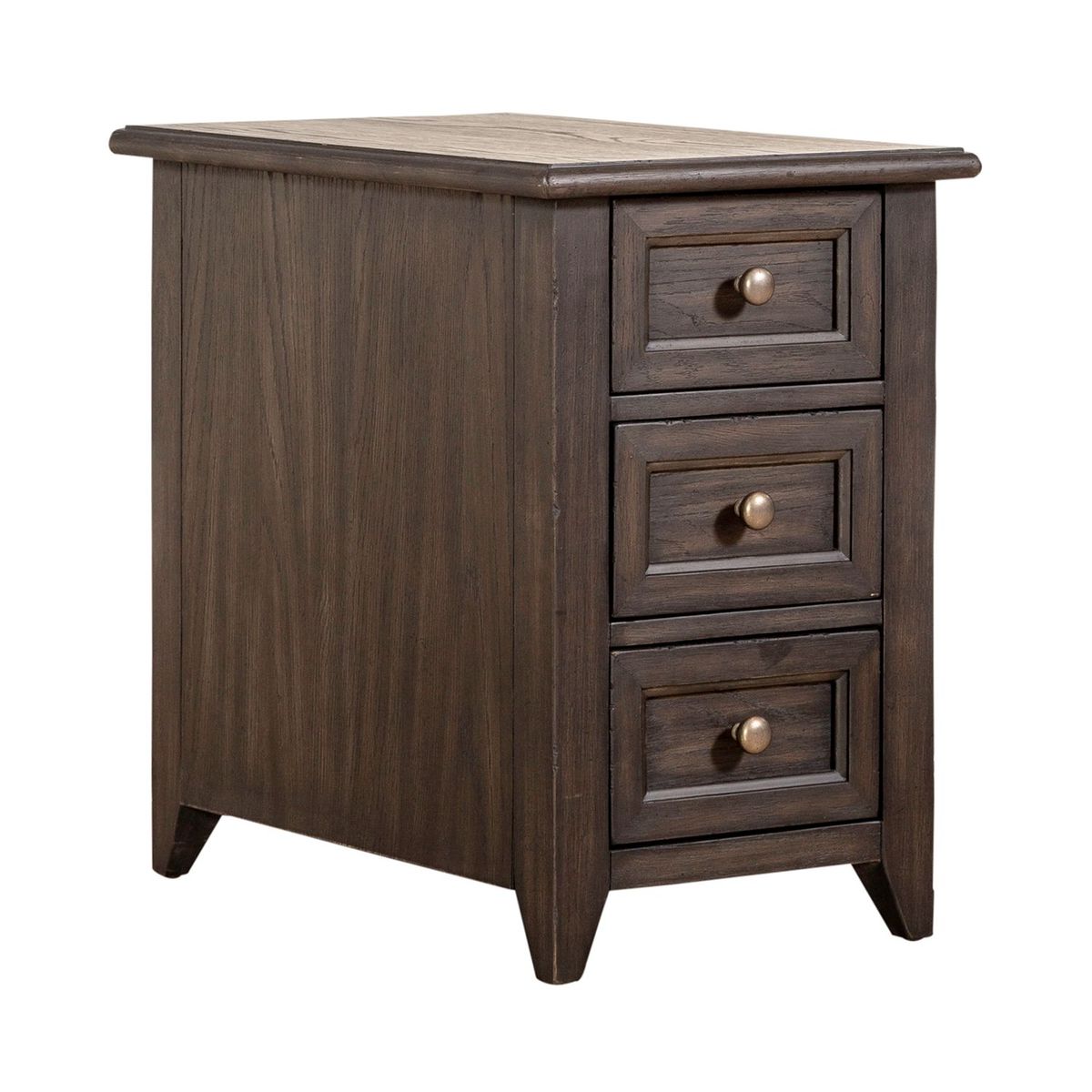 Liberty Furniture Mill Creek Chair Side Table in Peppercorn image