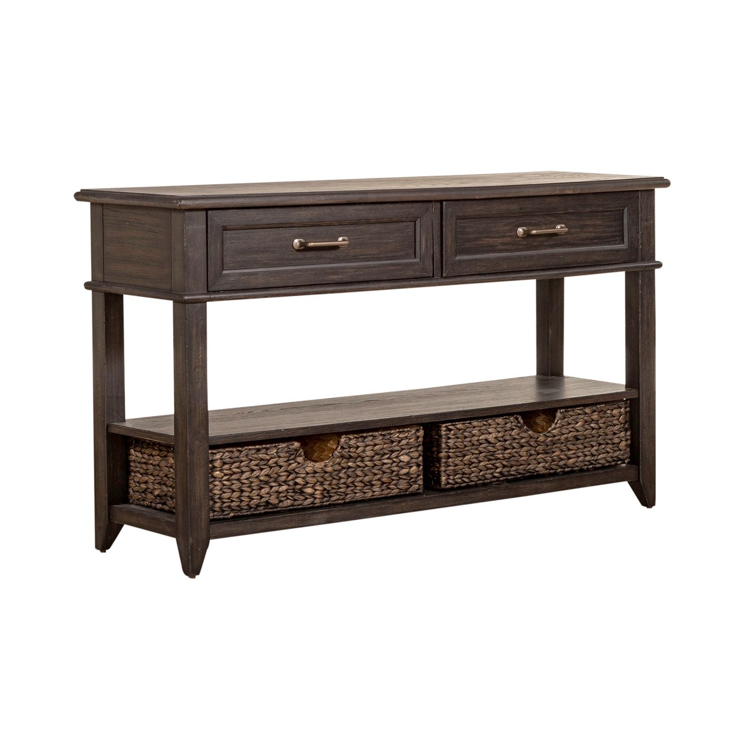 Mill Creek 2 Drawer Sofa Table in Peppercorn