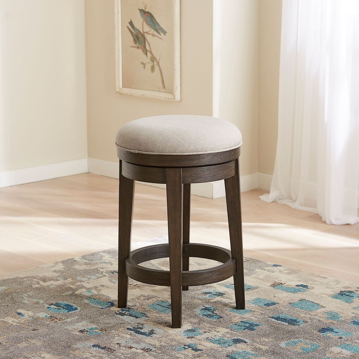 Liberty Furniture Mill Creek Console Swivel Stool in Peppercorn - Luxury Home Furniture (MI)