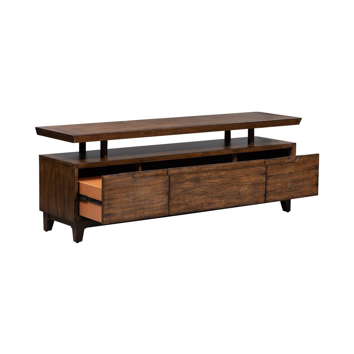 Liberty Farmhouse Ventura Blvd TV Console in Bronze Spice - Luxury Home Furniture (MI)
