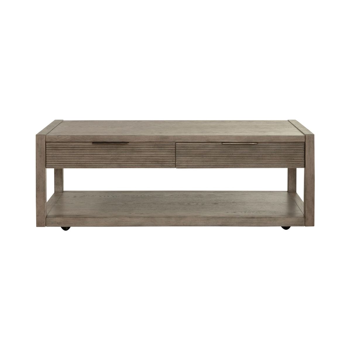 Liberty Furniture Bartlett Field Cocktail Table in Dusty Taupe - Luxury Home Furniture (MI)