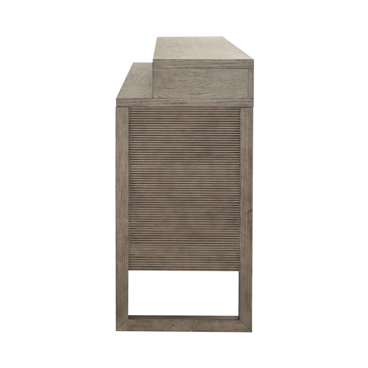 Liberty Furniture Bartlett Field Console Bar Table in Dusty Taupe - Luxury Home Furniture (MI)
