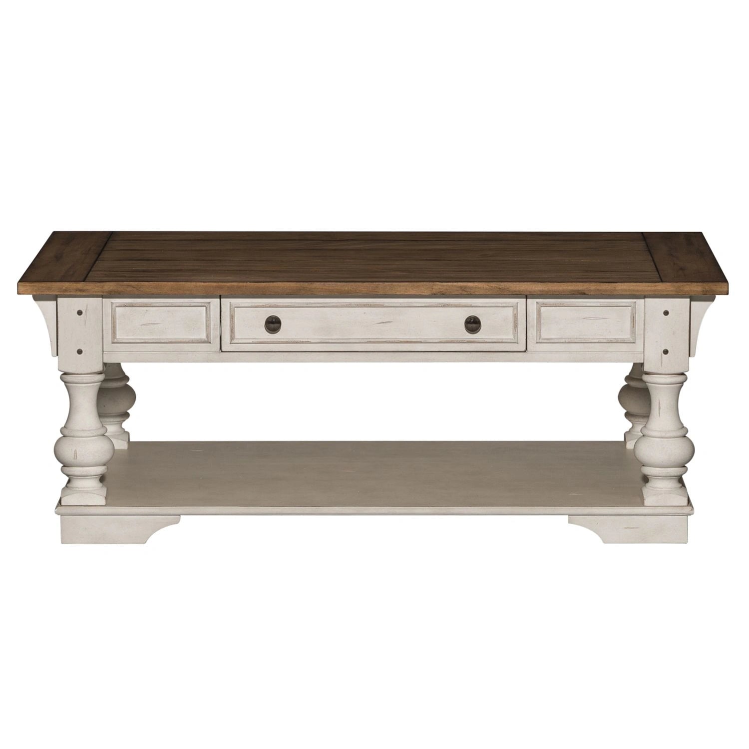 Morgan Creek Cocktail Table in Antique White image