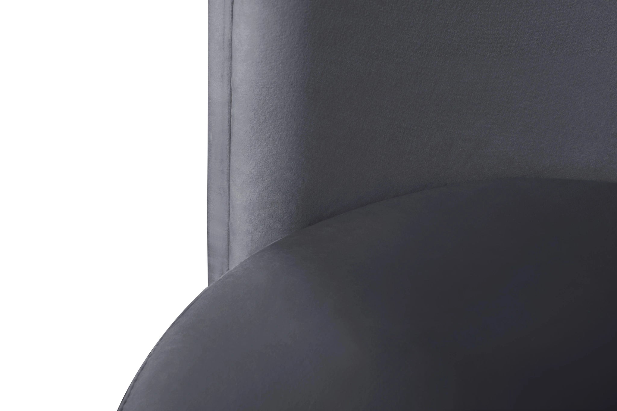 Rotunda Grey Velvet Accent Chair