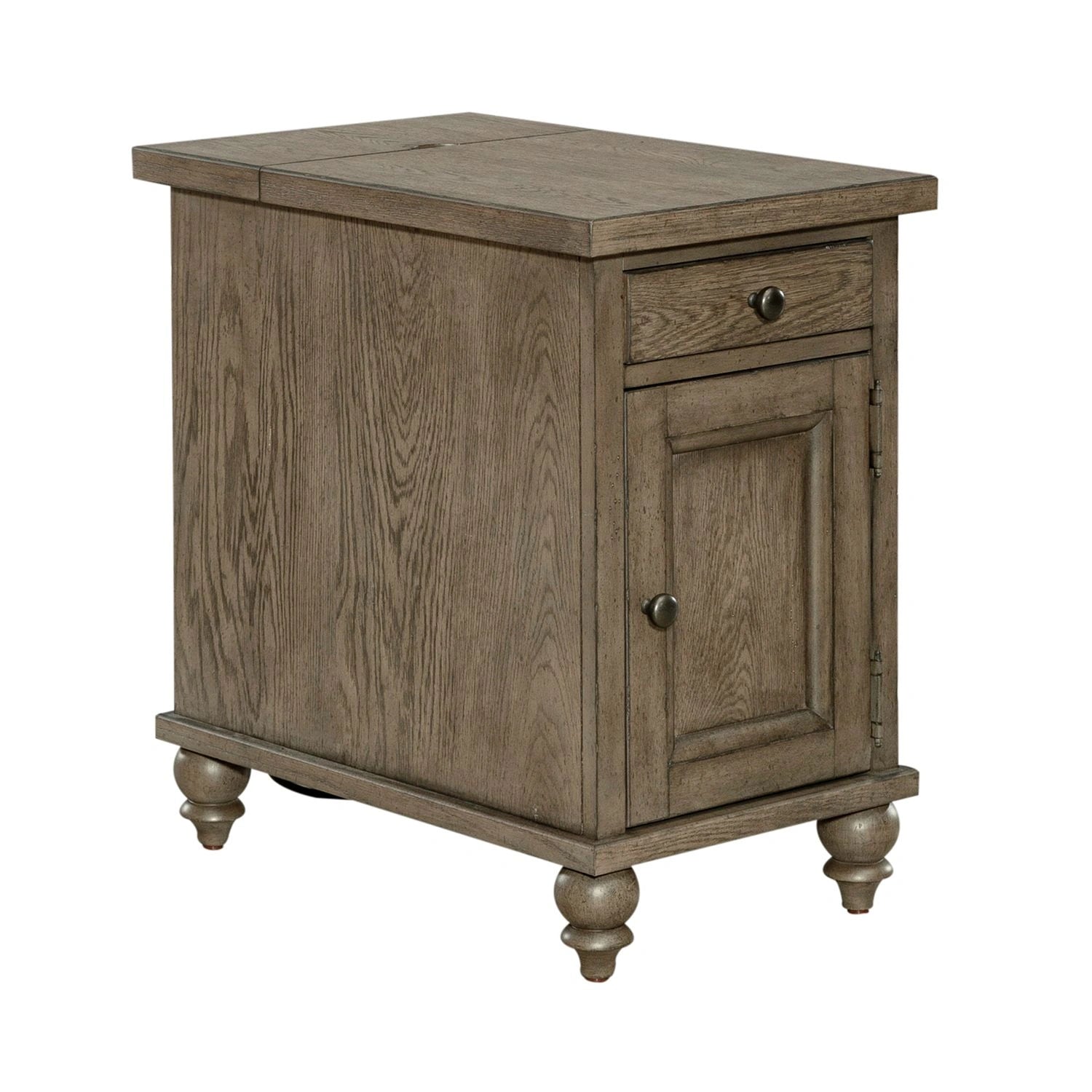Americana Farmhouse Chair Side Table in Dusty Taupe image