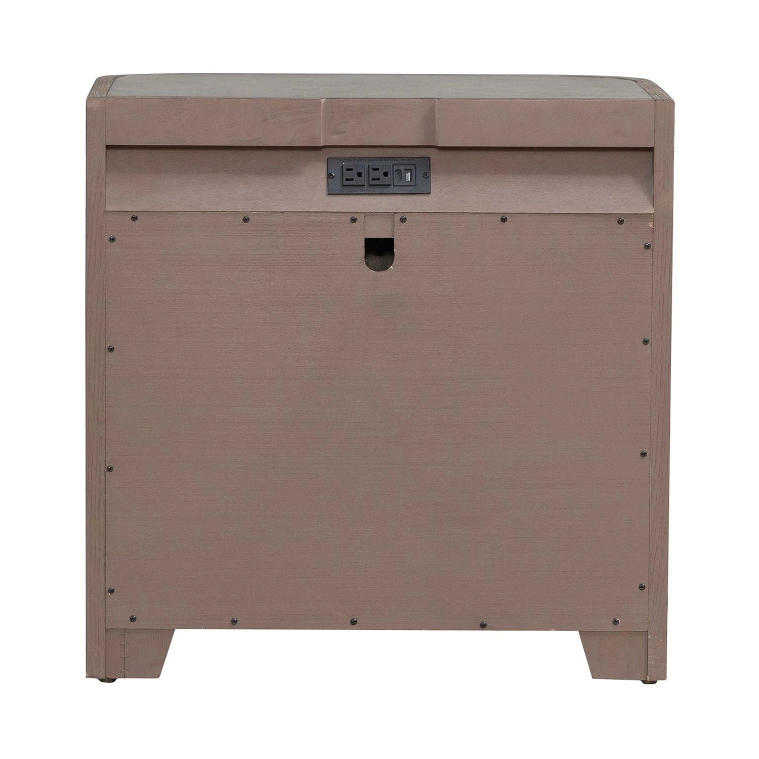South Bend Nightstand w/ Charging Station in Burnished Clay image