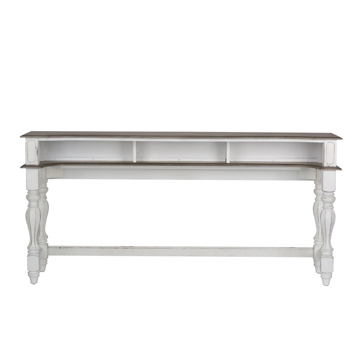 Magnolia Manor Console Bar Table in Antique White image