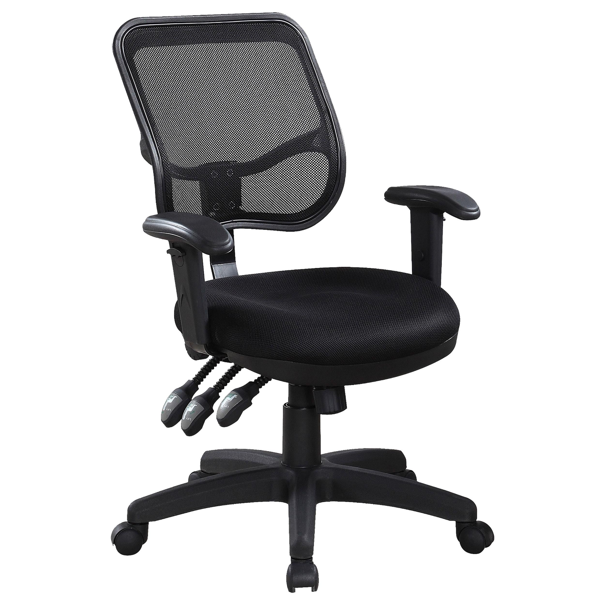 Rollo Adjustable Height Office Chair Black - Luxury Home Furniture (MI)