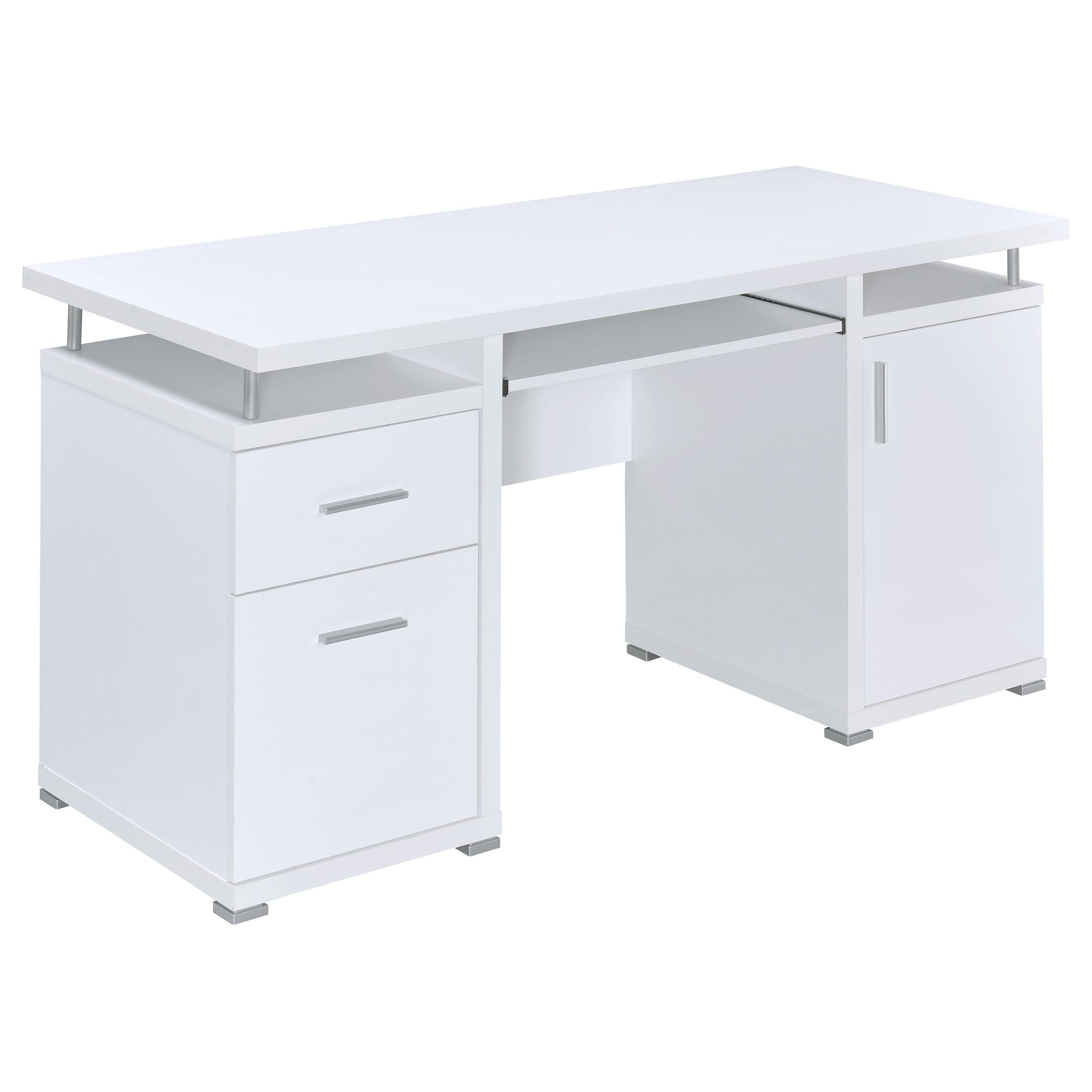 Tracy 2-drawer Computer Desk White - Luxury Home Furniture (MI)