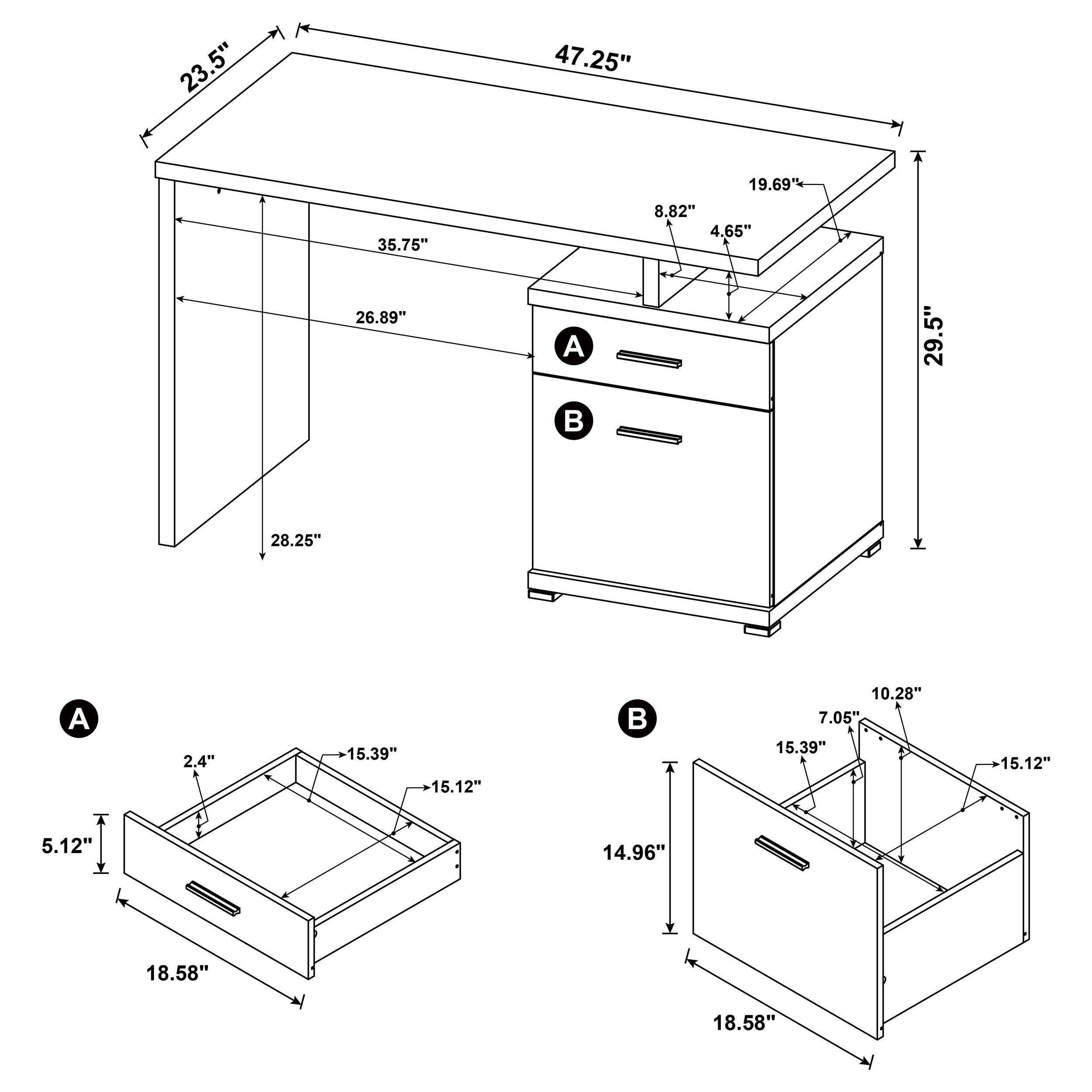 Irving Computer Desk - Luxury Home Furniture (MI)