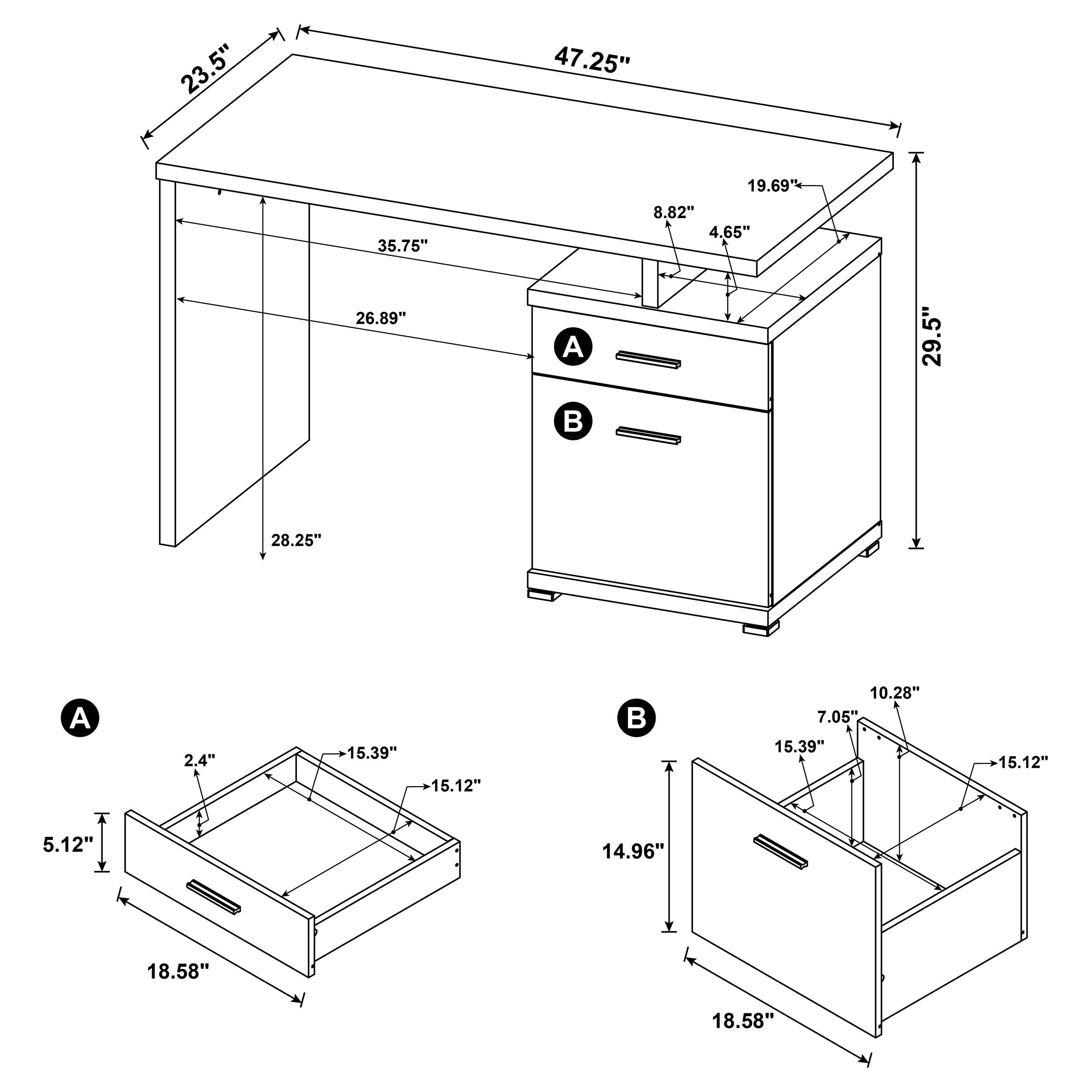Irving Computer Desk - Luxury Home Furniture (MI)