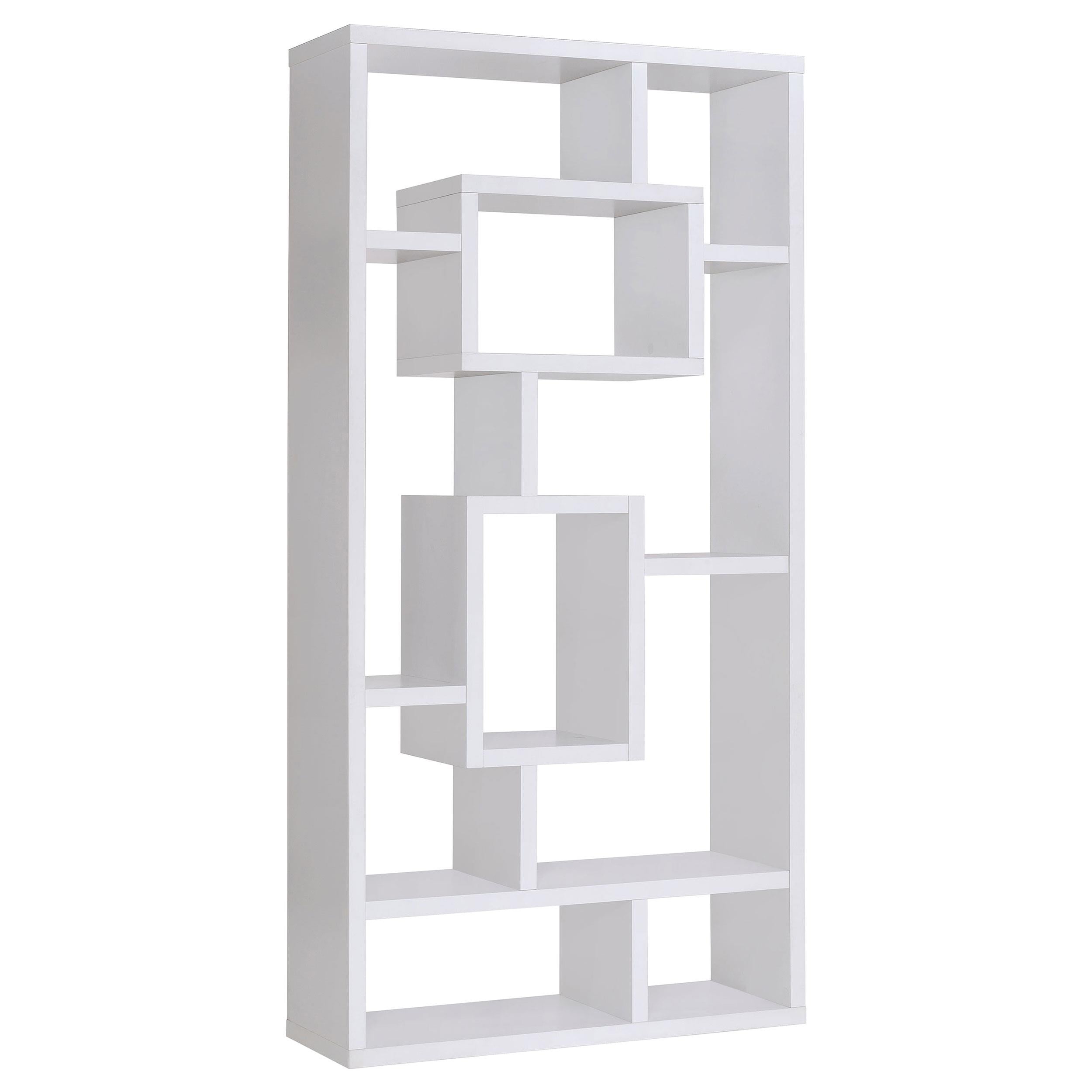 Howie 10-shelf Bookcase White - Luxury Home Furniture (MI)