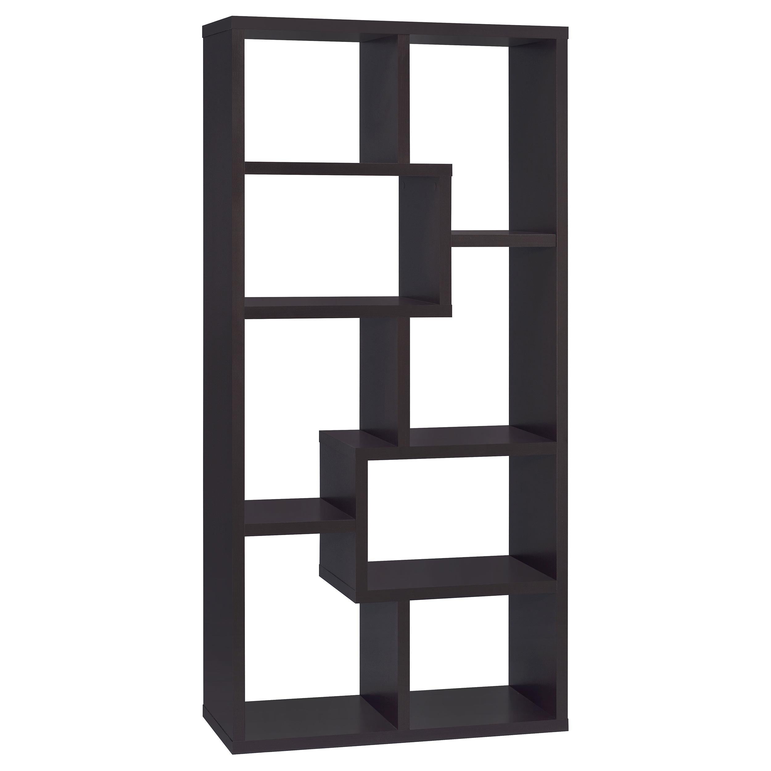 Theo 10-shelf Bookcase Cappuccino - Luxury Home Furniture (MI)