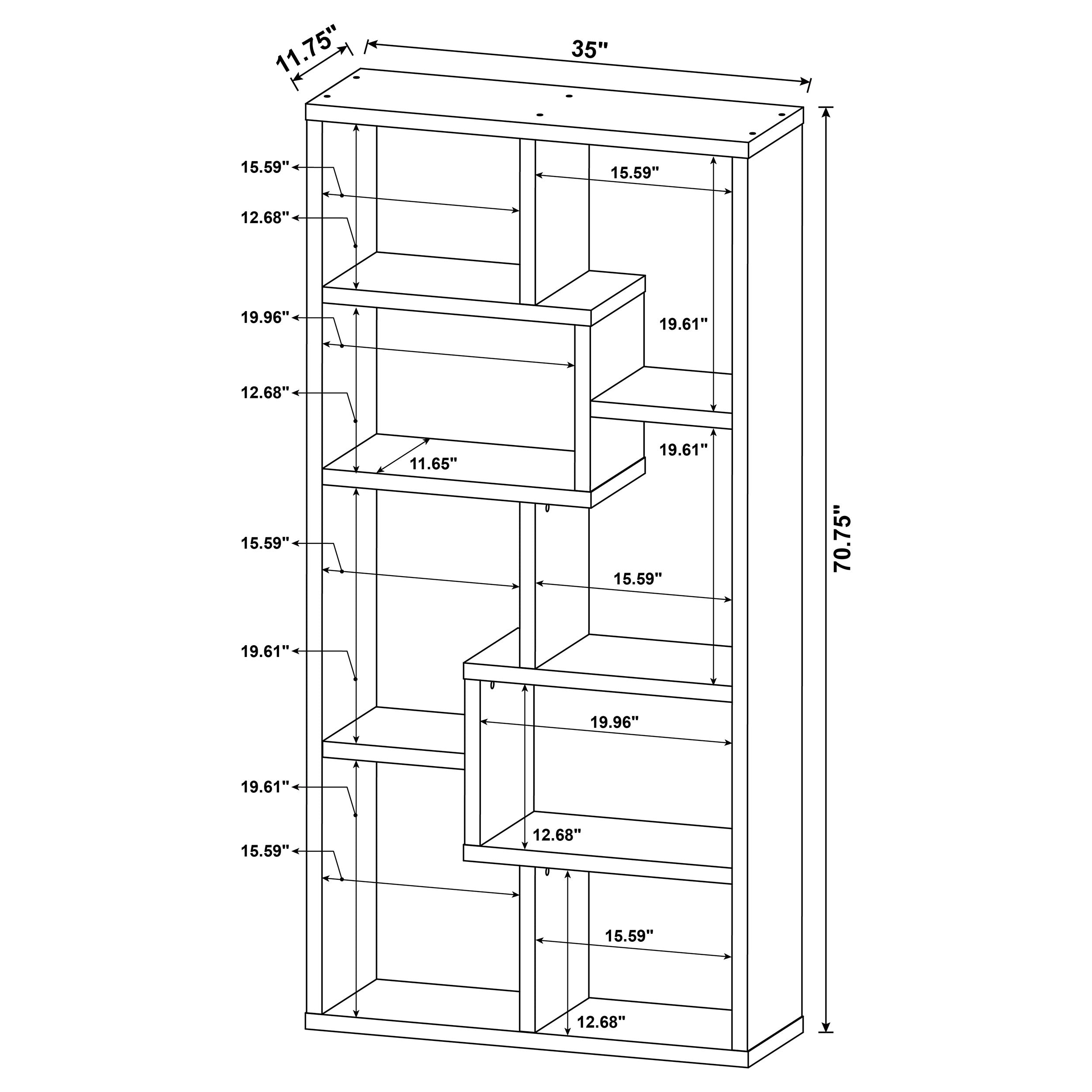 Theo Bookshelf - Luxury Home Furniture (MI)